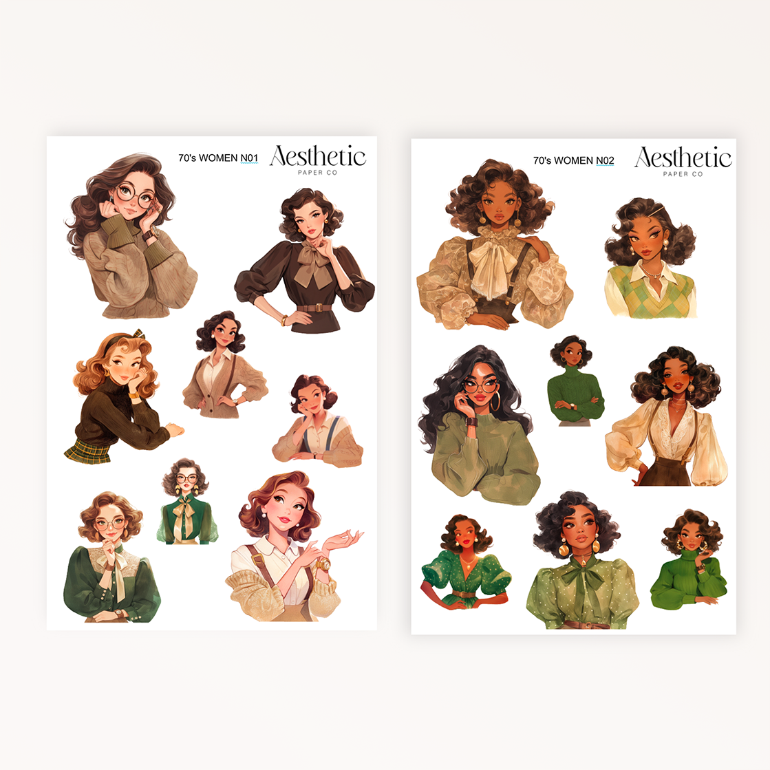 70's WOMEN | STICKERS