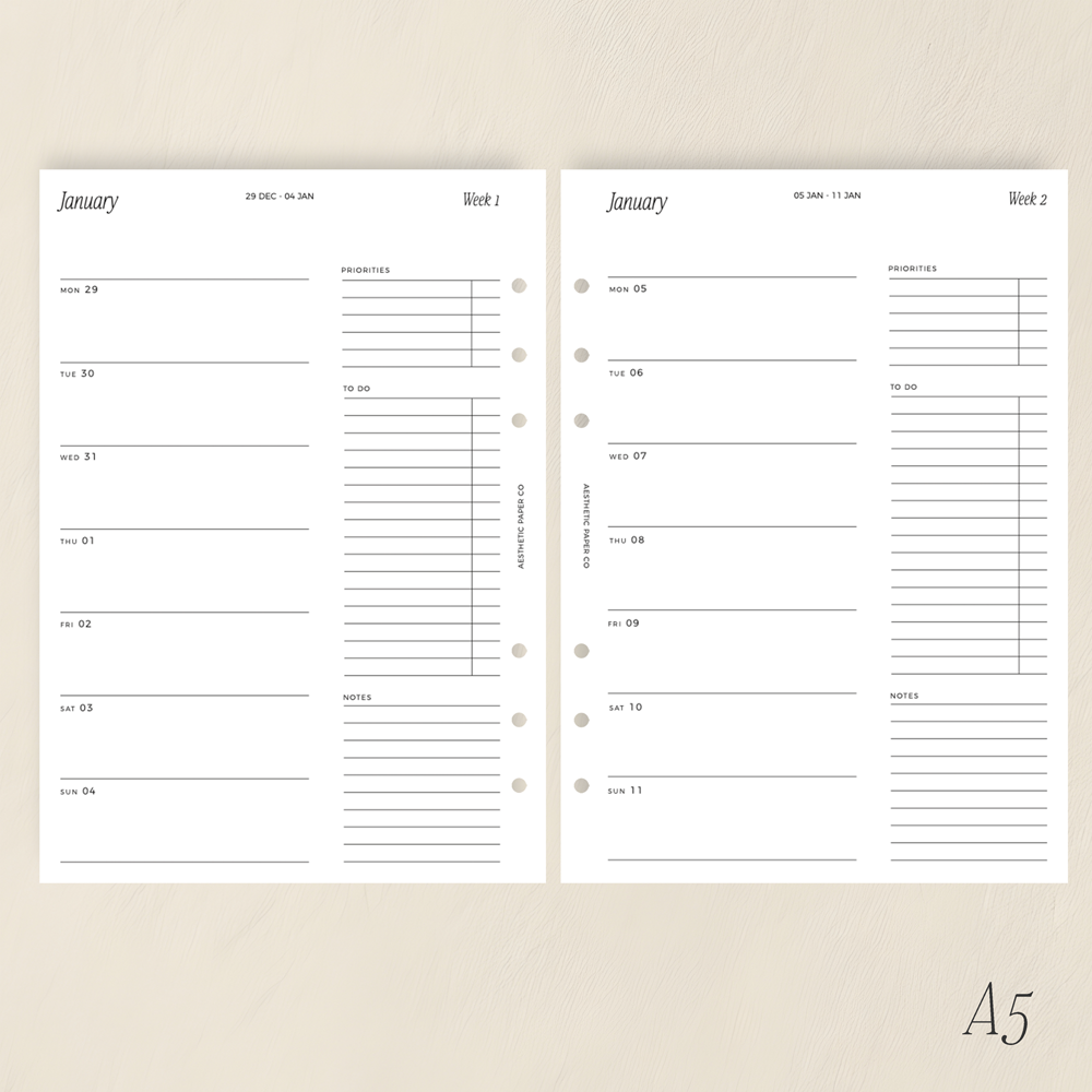 2026 WEEK ON ONE PAGE | WO1P