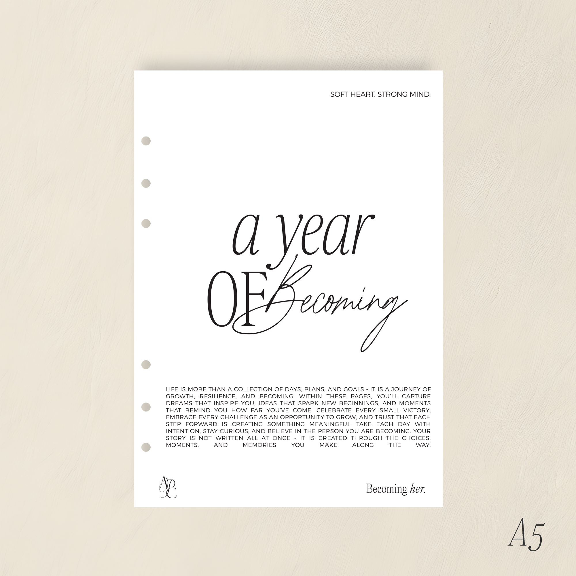 YEAR OF BECOMING DASHBOARD