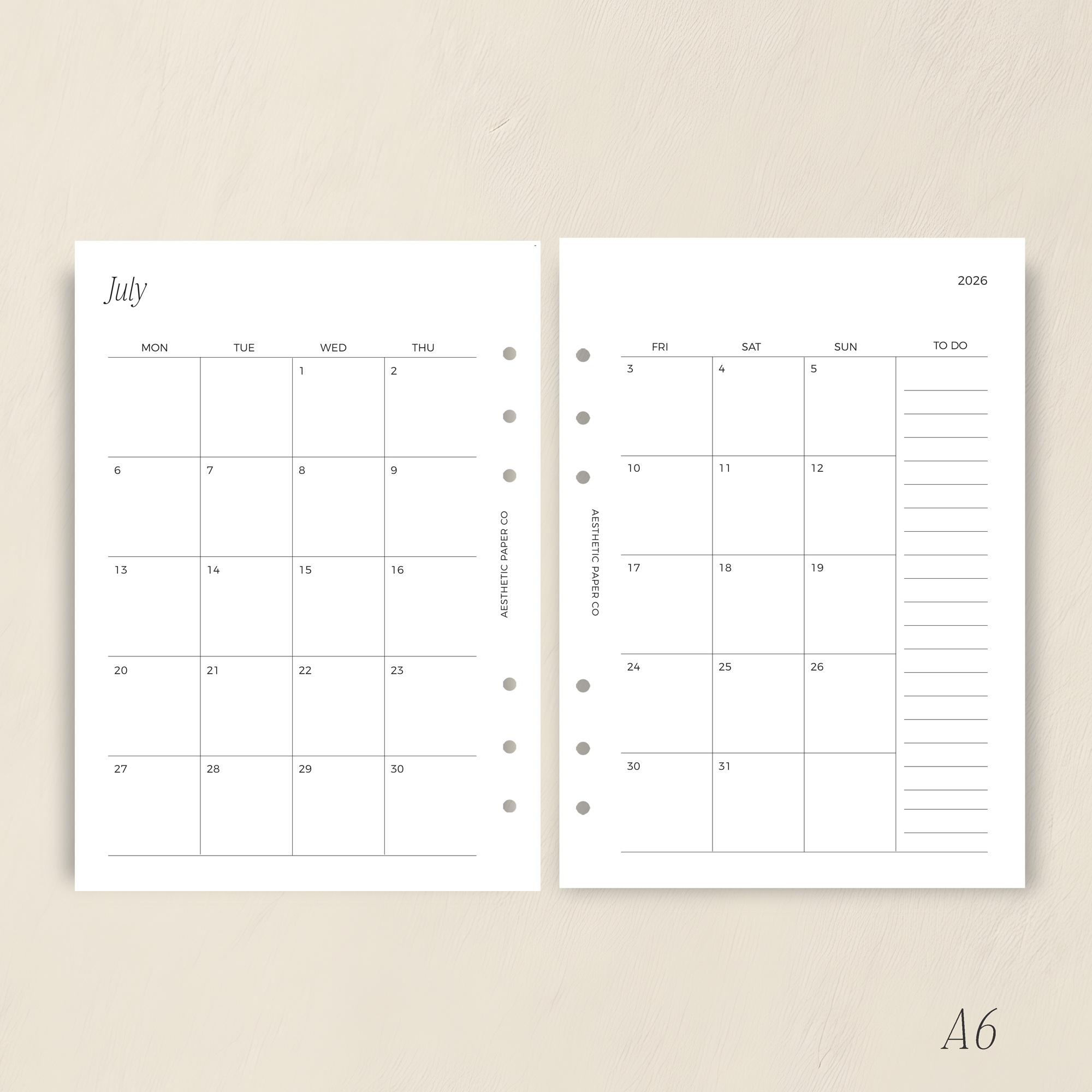 2026/27 MONTH ON TWO PAGE | MO2P