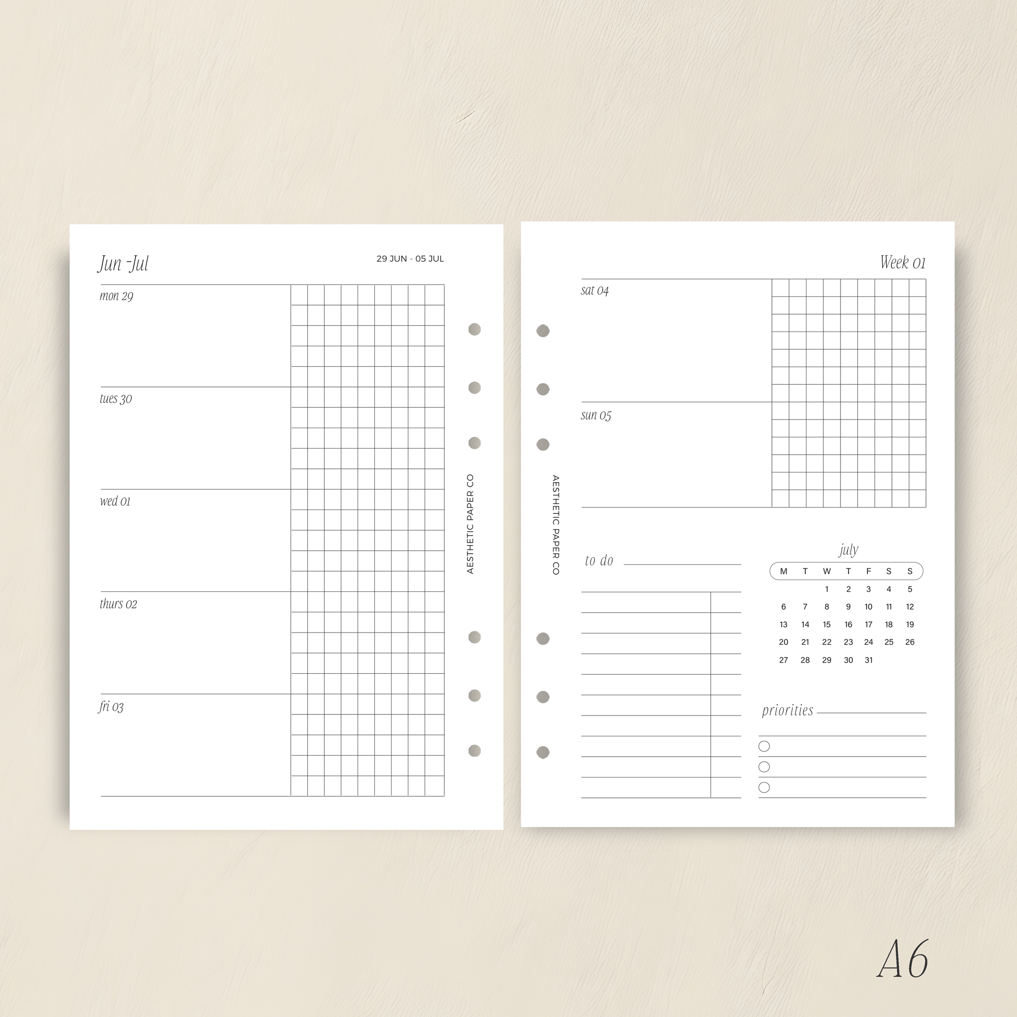 2026/27 WEEK ON TWO PAGE | WO2P GRAPH