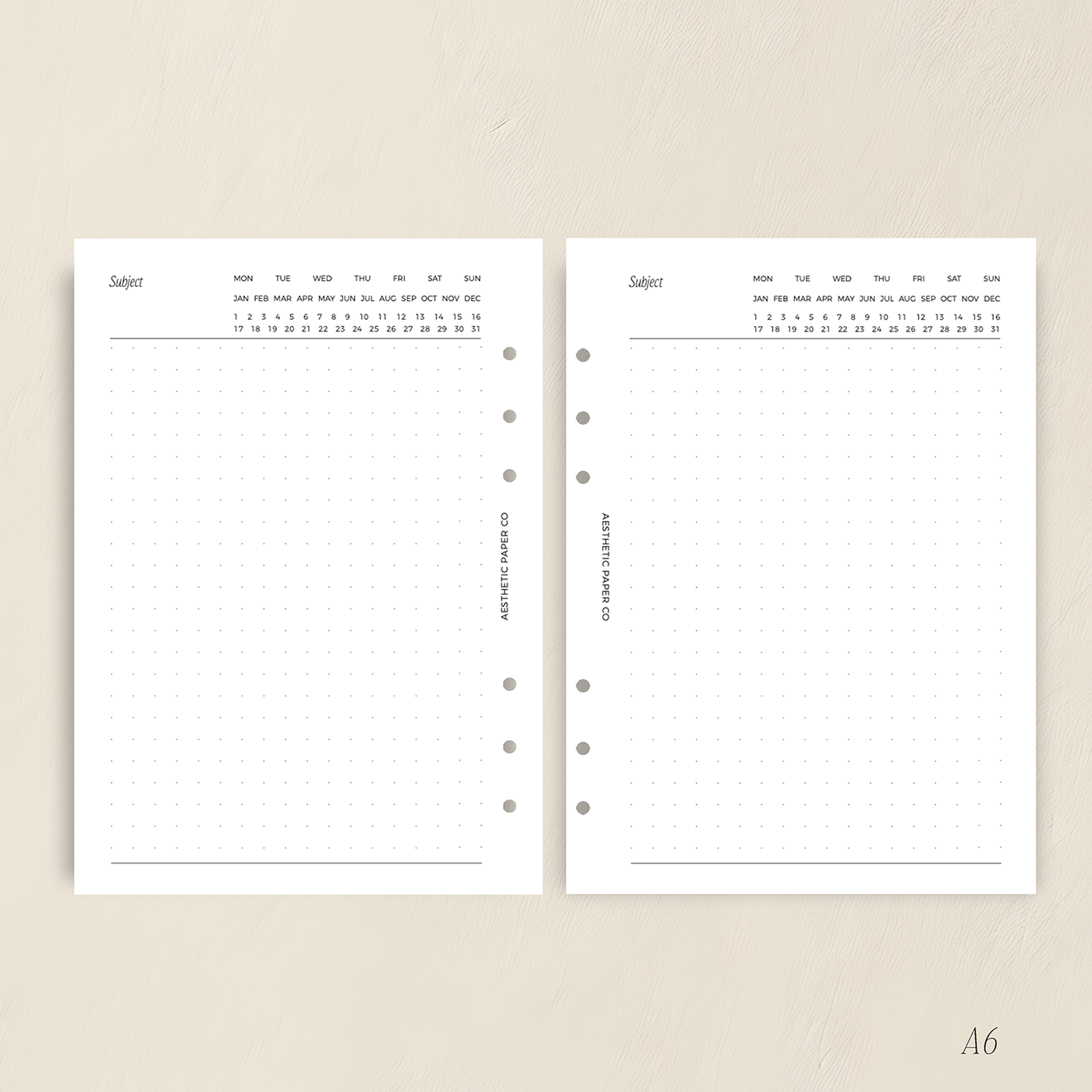 UN08 - Undated Dot Grid Inserts | PDF