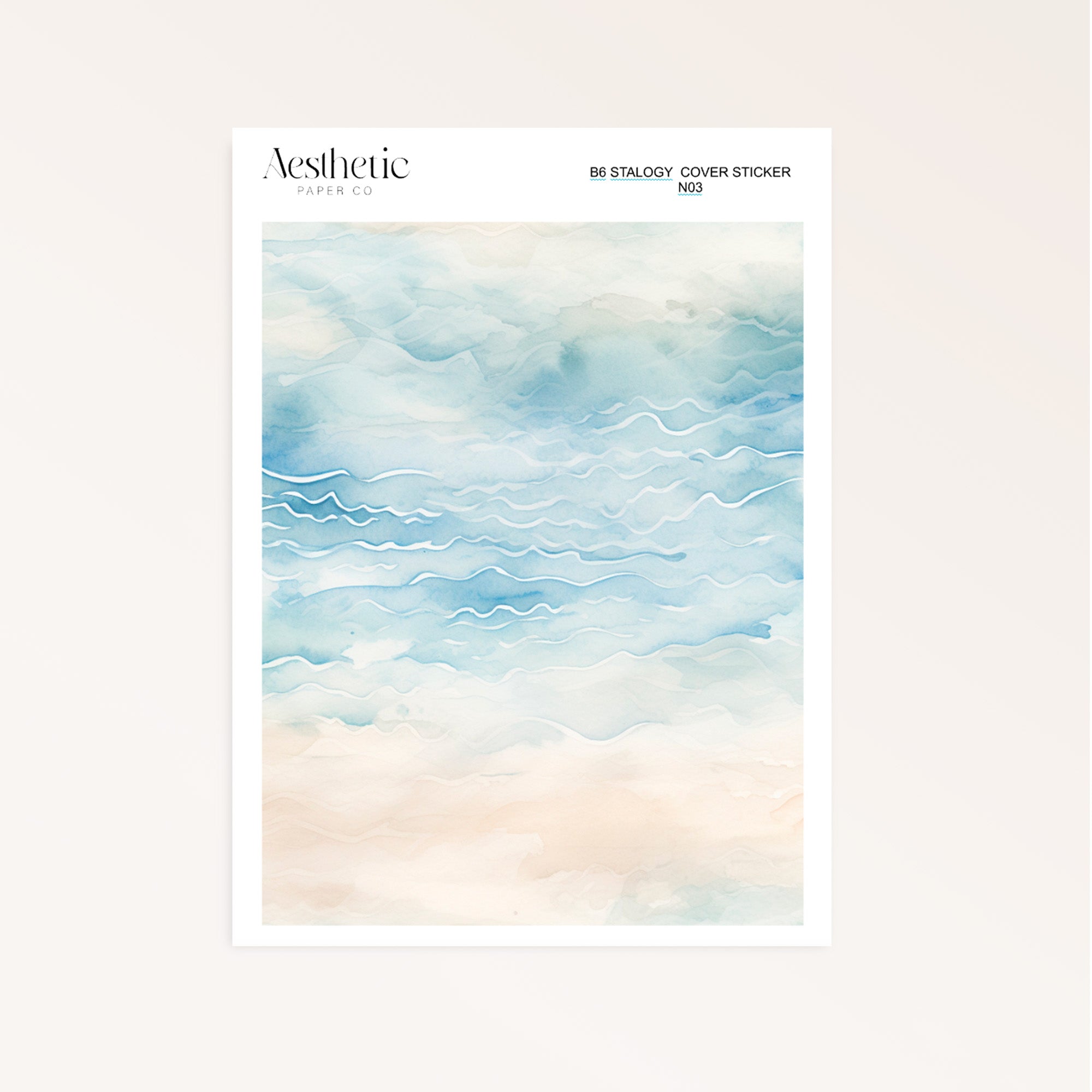 B6 Stalogy Sticker Cover | BEACH