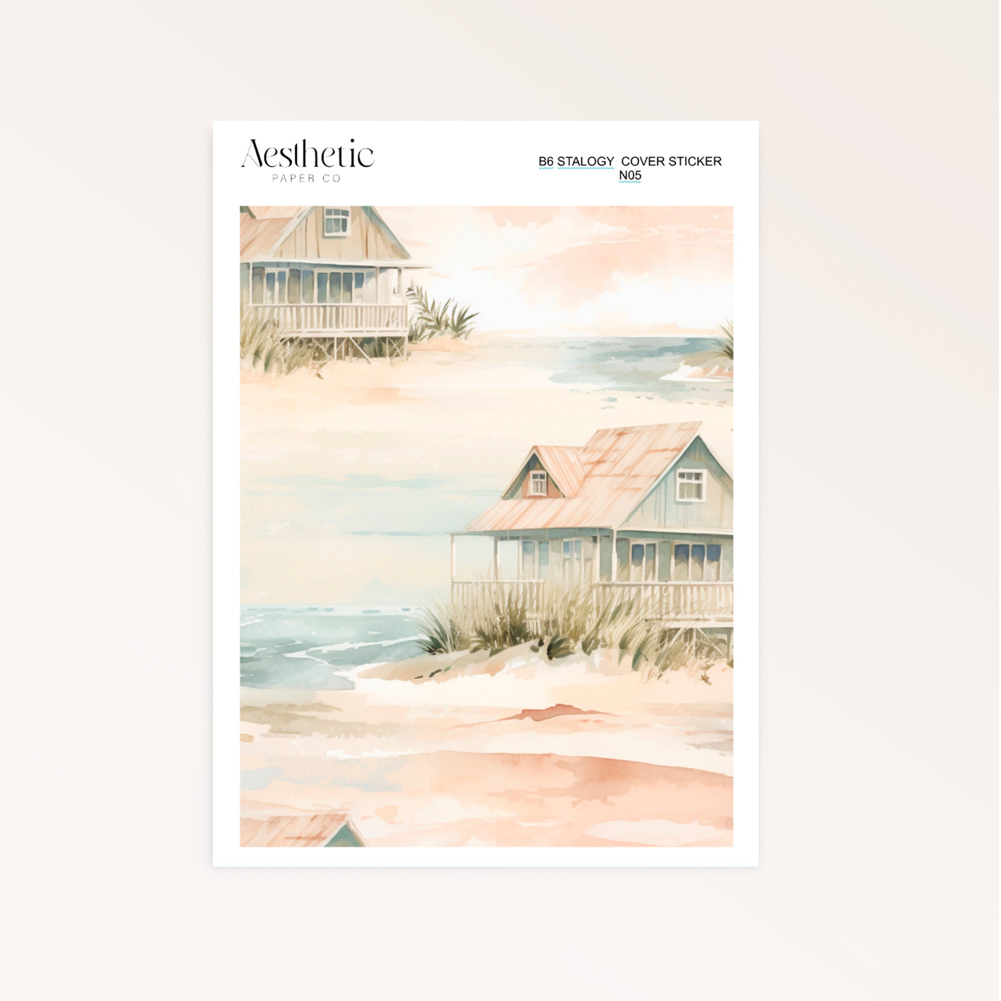 B6 Stalogy Sticker Cover | BEACH