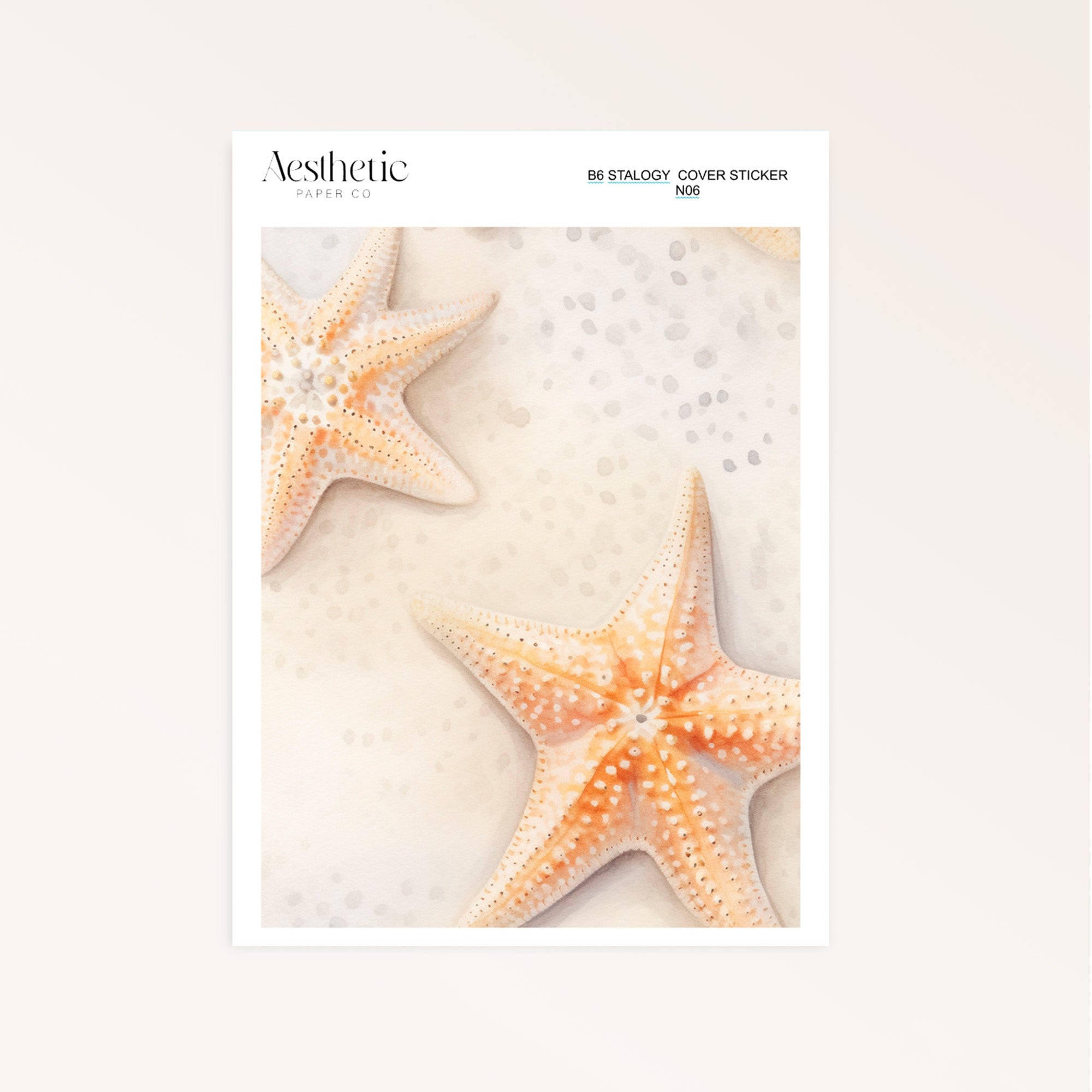 B6 Stalogy Sticker Cover | BEACH