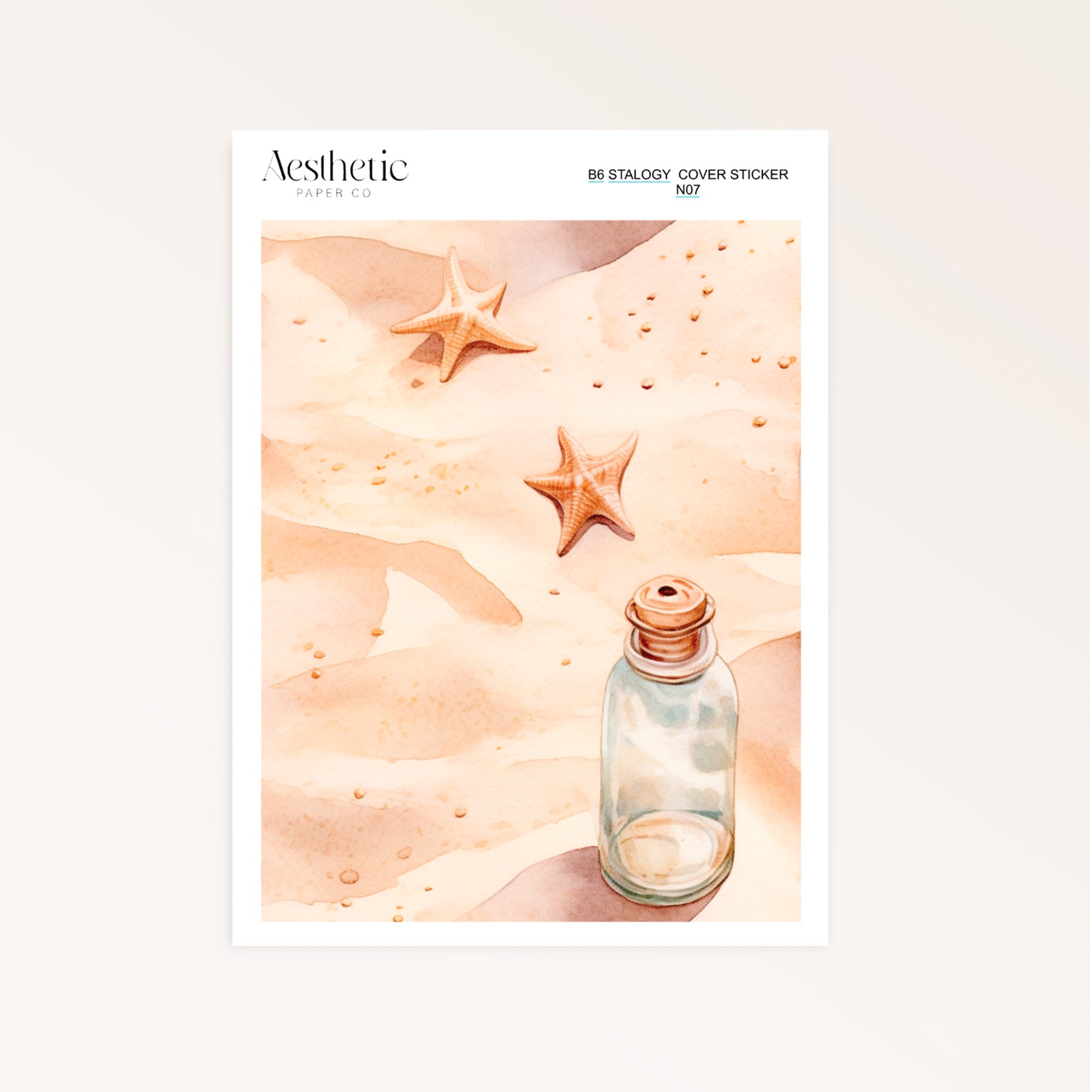 B6 Stalogy Sticker Cover | BEACH