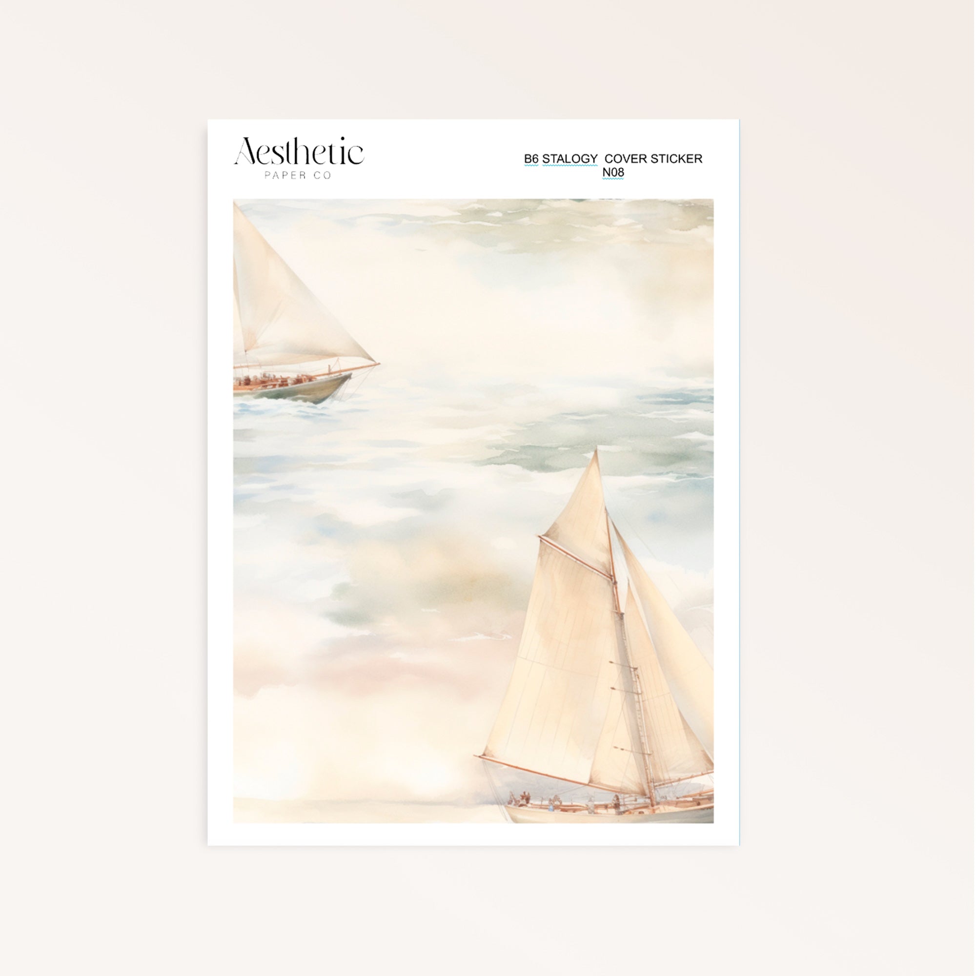 B6 Stalogy Sticker Cover | BEACH