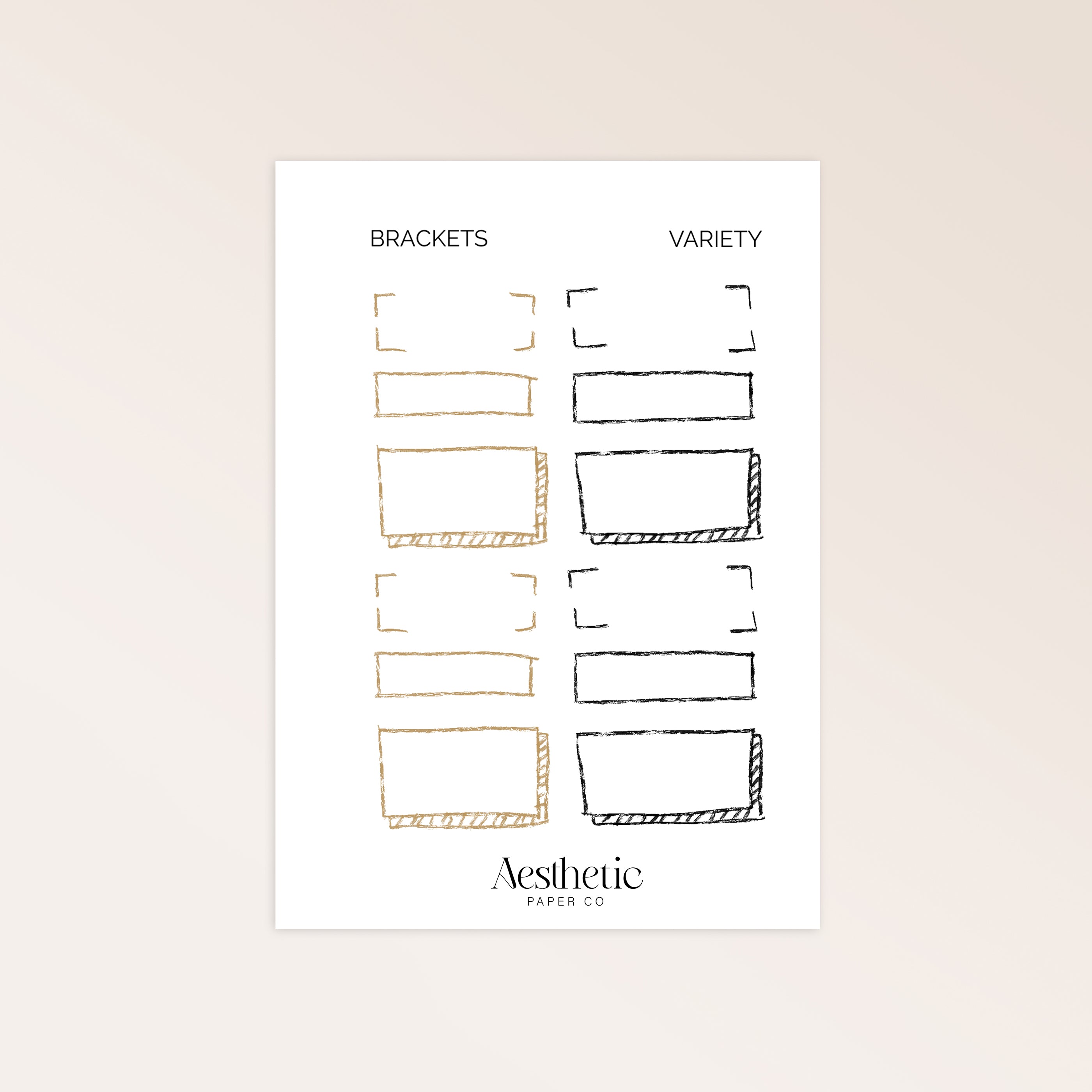 BRACKETS STICKERS