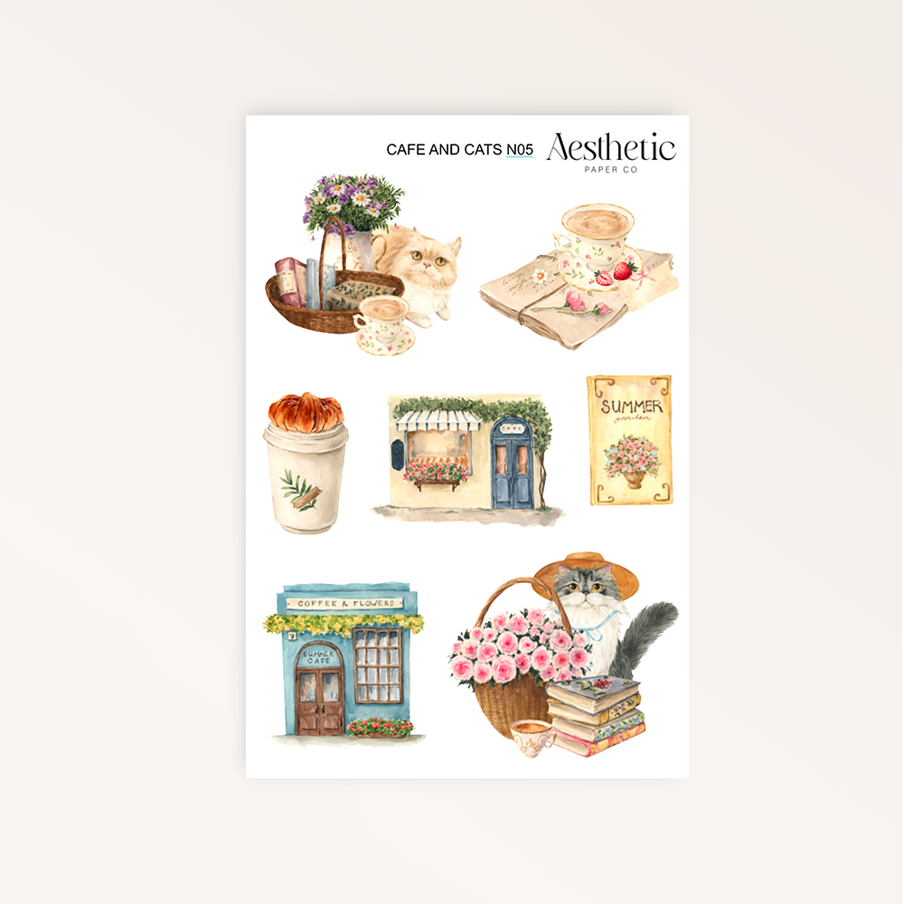 CAFE AND CATS | STICKERS