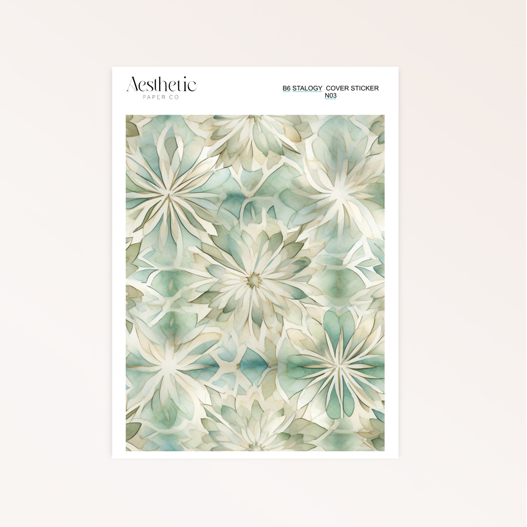 B6 Stalogy Sticker Cover | CALM MEDITATION