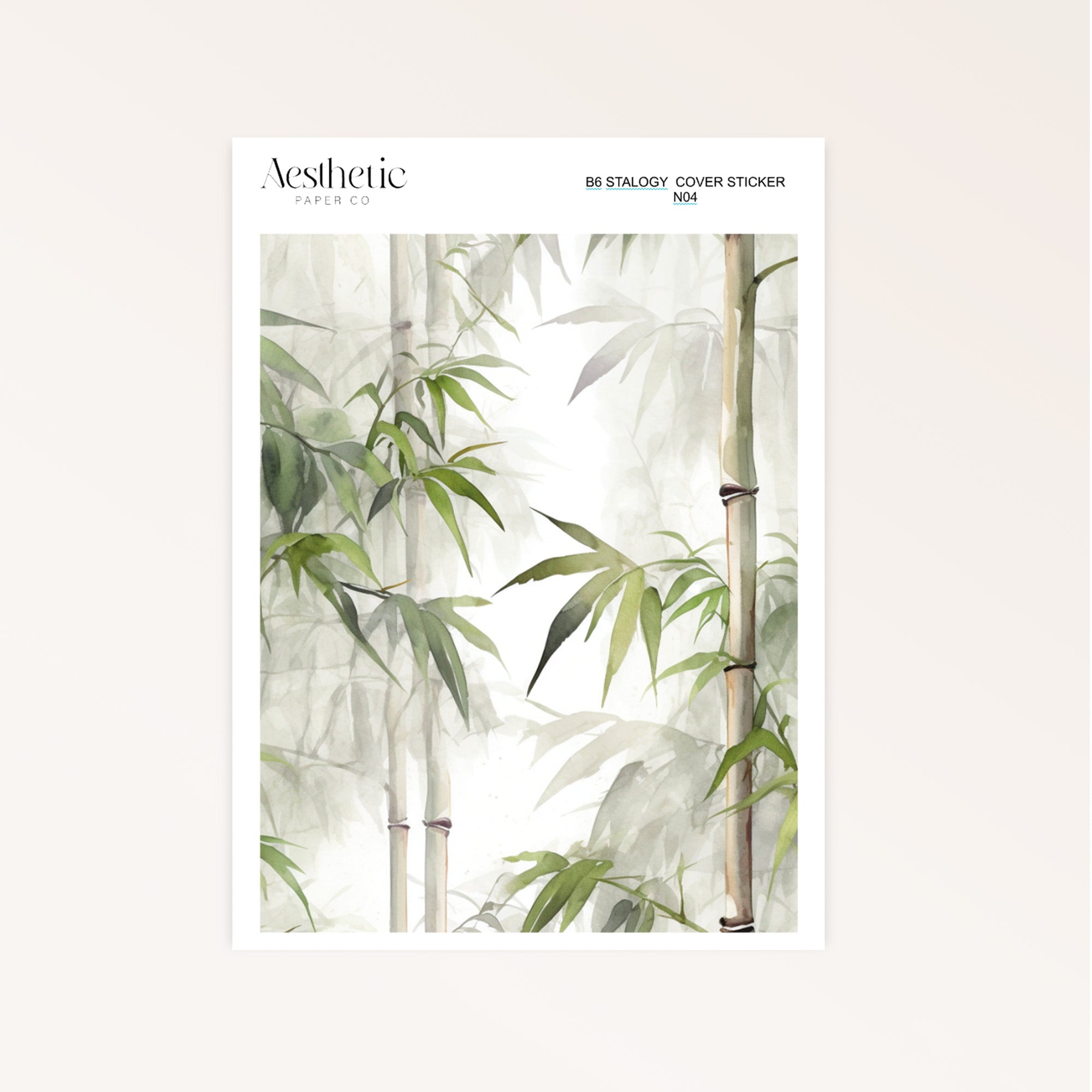 B6 Stalogy Sticker Cover | CALM MEDITATION