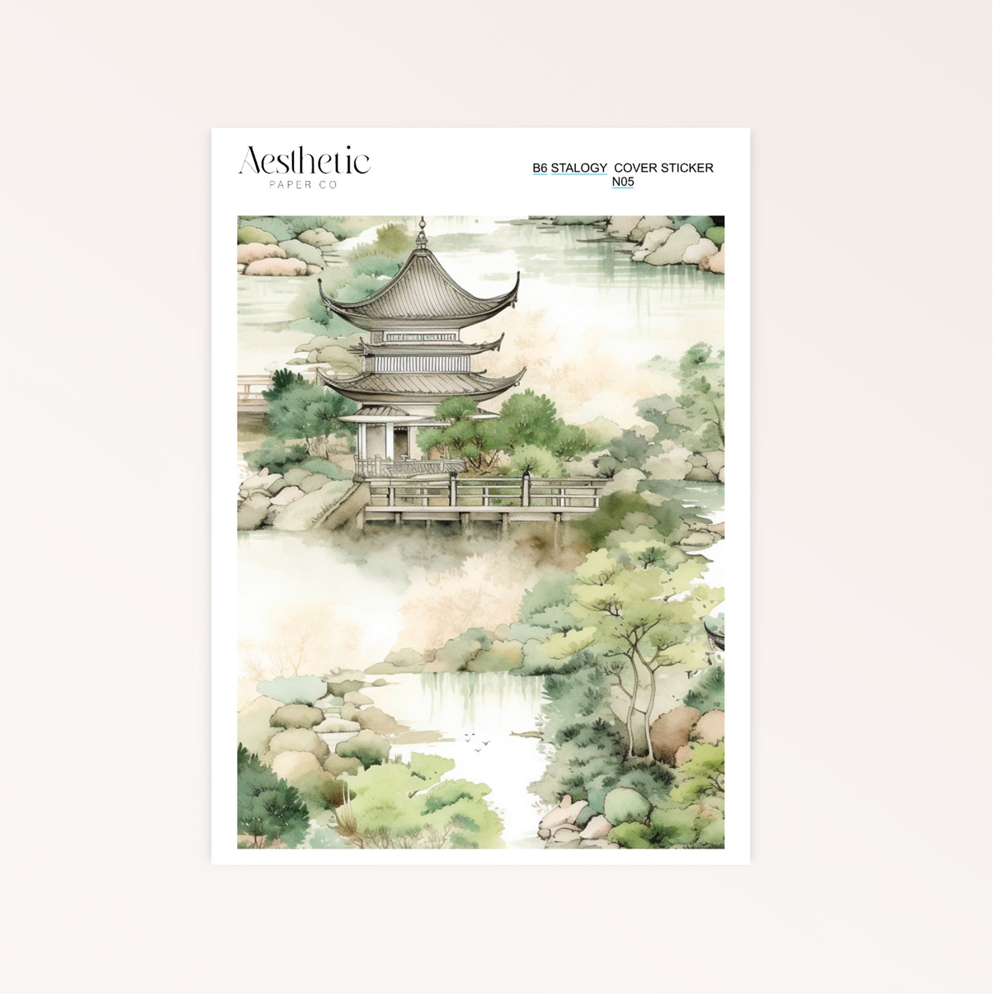 B6 Stalogy Sticker Cover | CALM MEDITATION