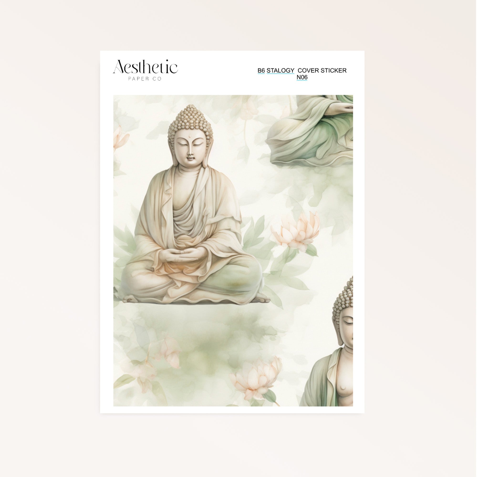 B6 Stalogy Sticker Cover | CALM MEDITATION