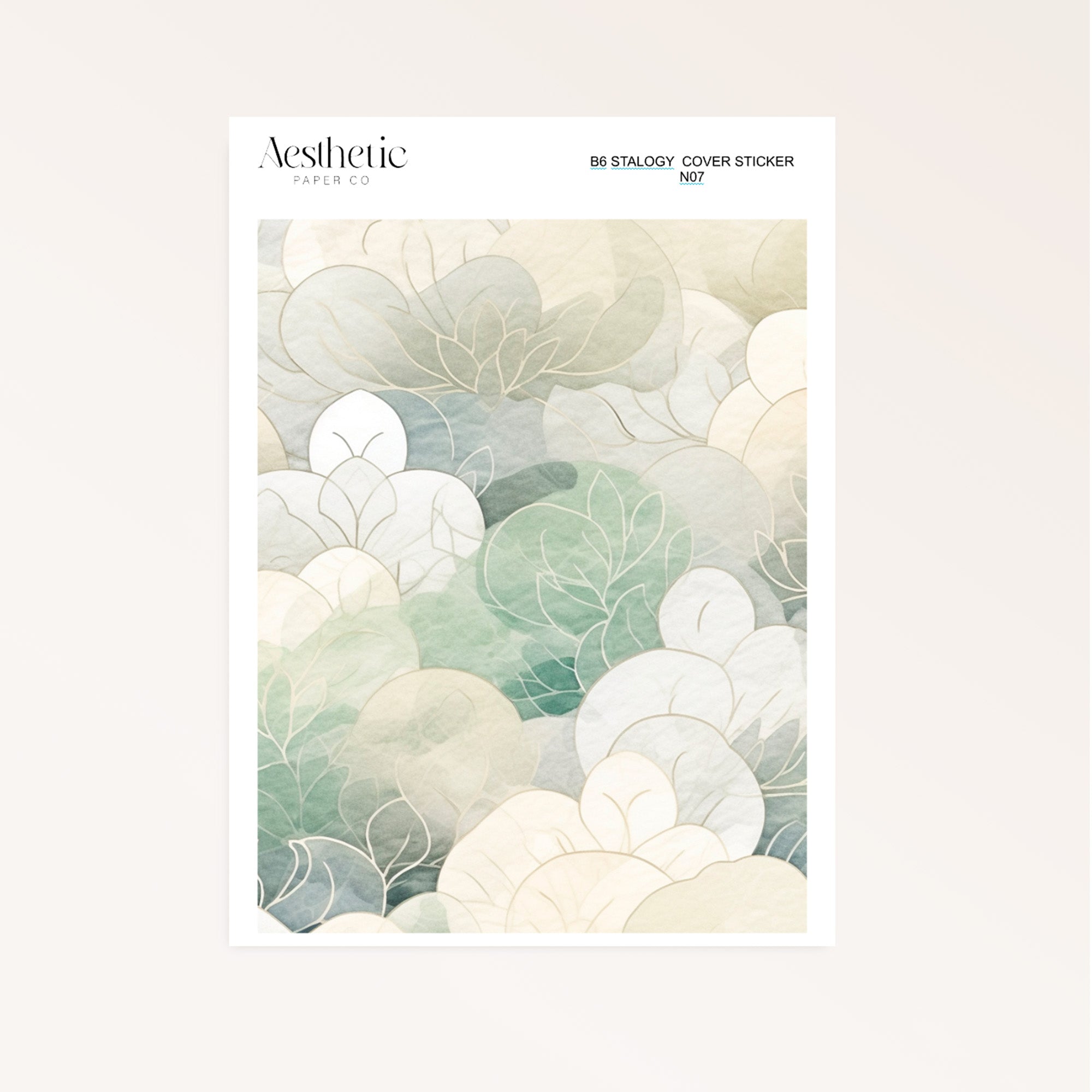 B6 Stalogy Sticker Cover | CALM MEDITATION