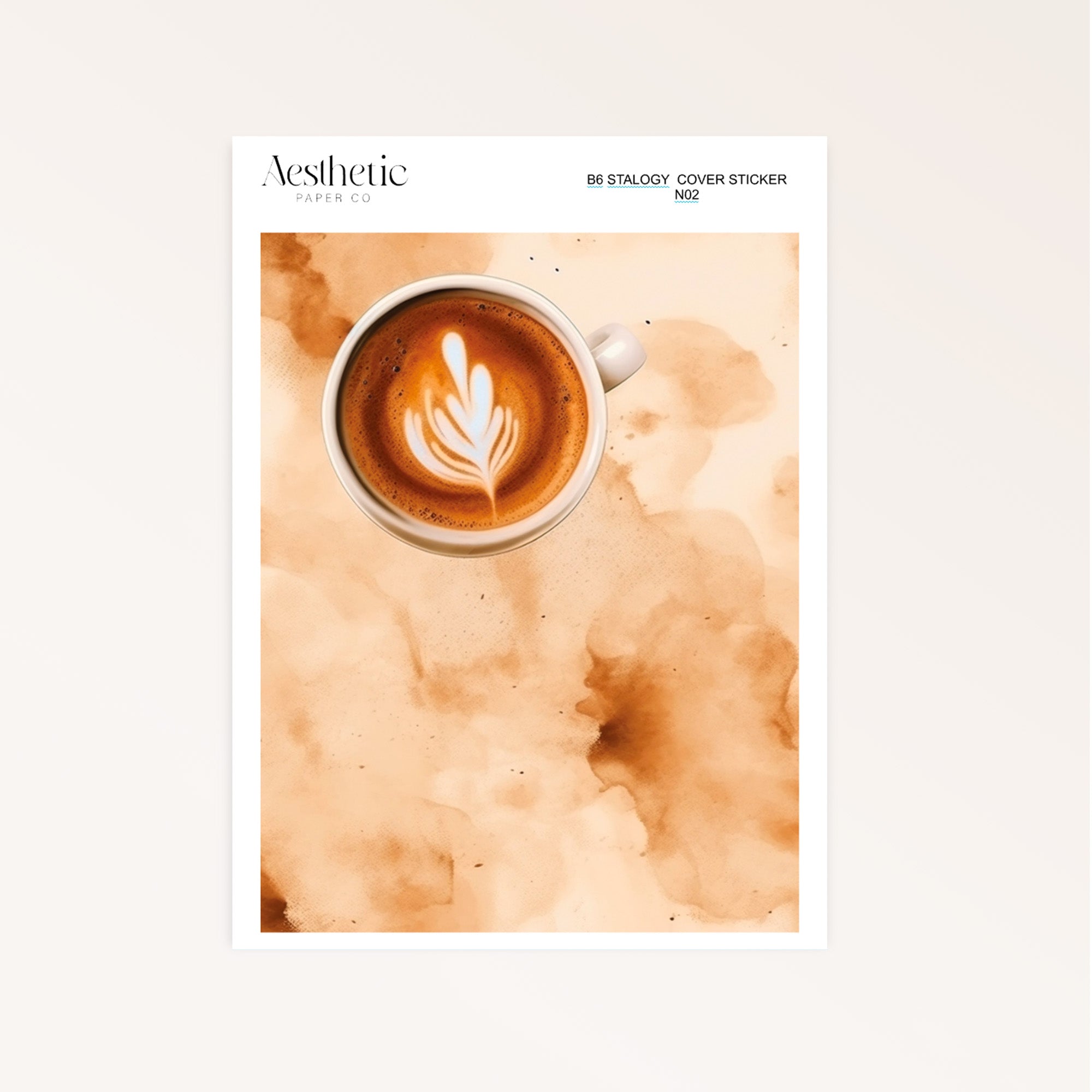 B6 Stalogy Sticker Cover | COFFEE