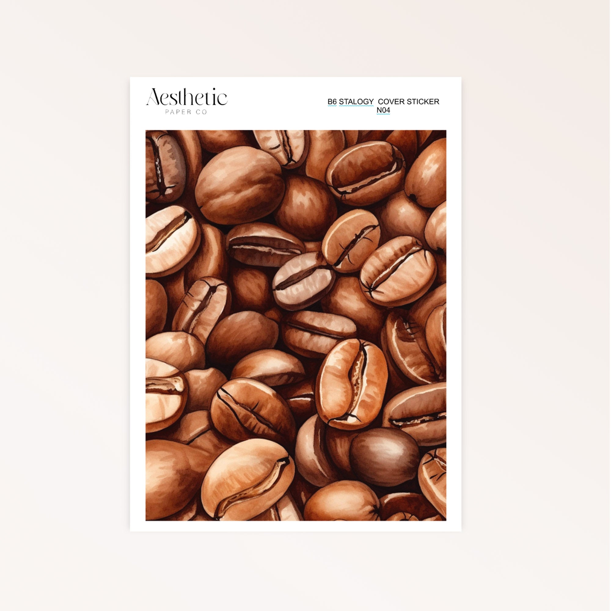 B6 Stalogy Sticker Cover | COFFEE