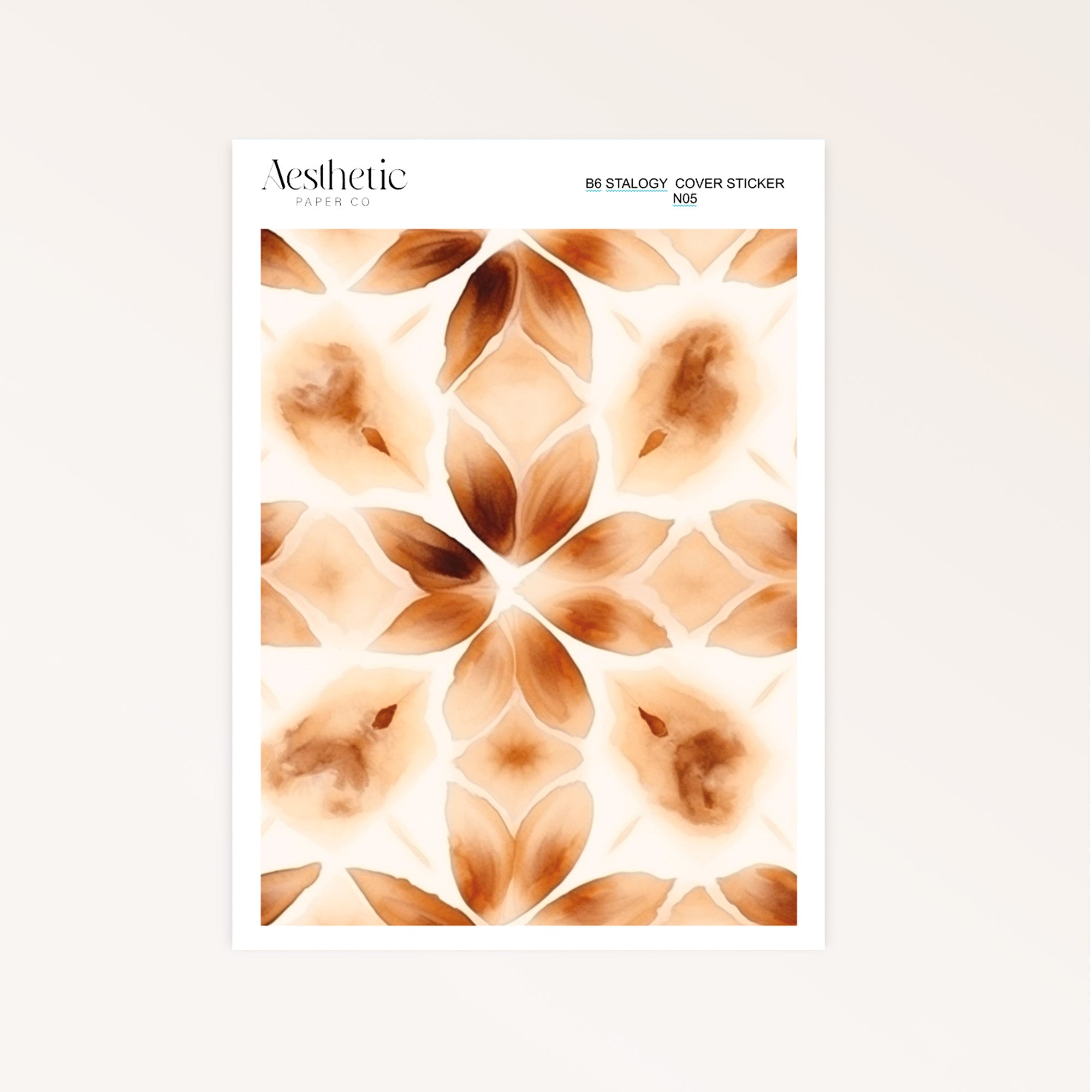 B6 Stalogy Sticker Cover | COFFEE