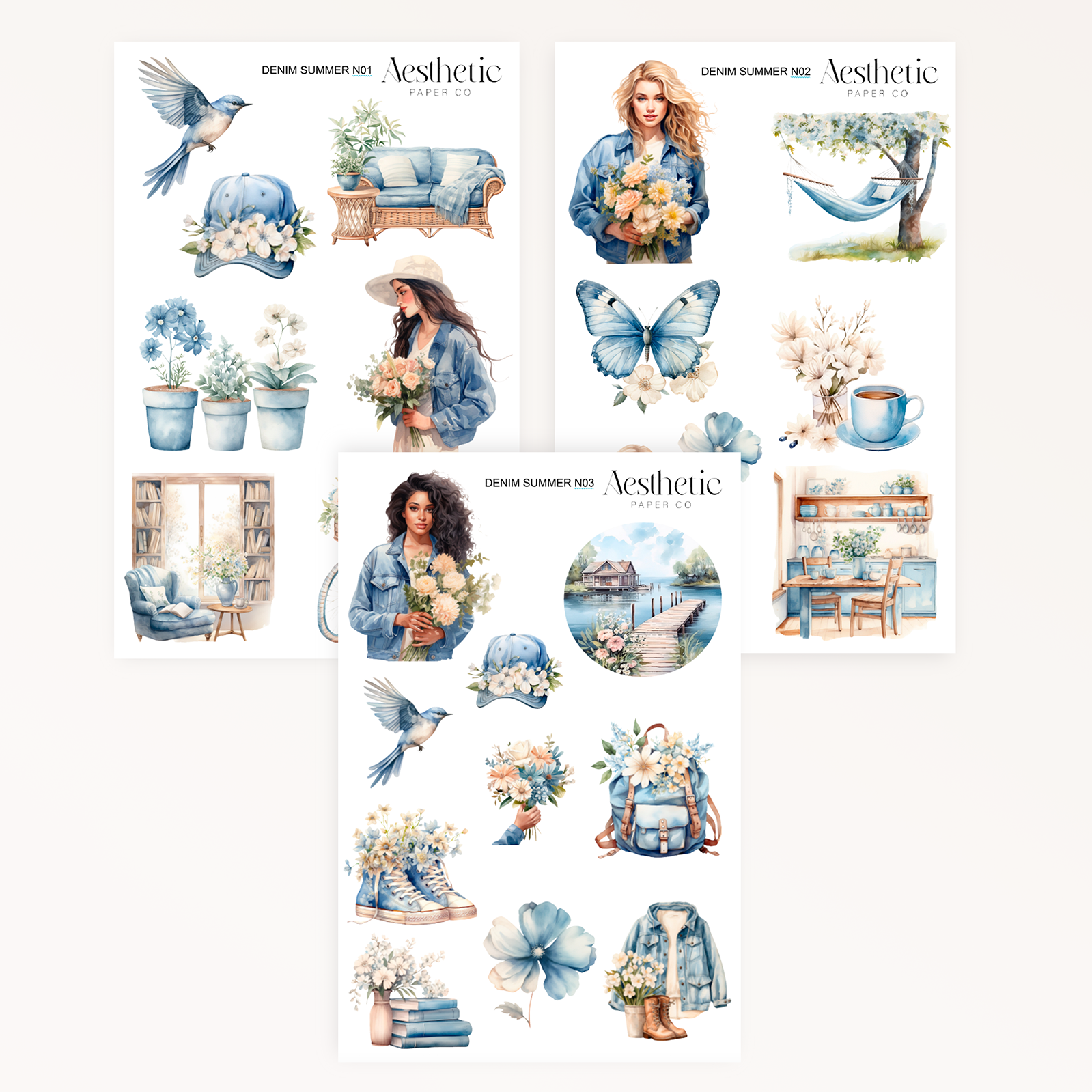 Denim Summer STICKERS