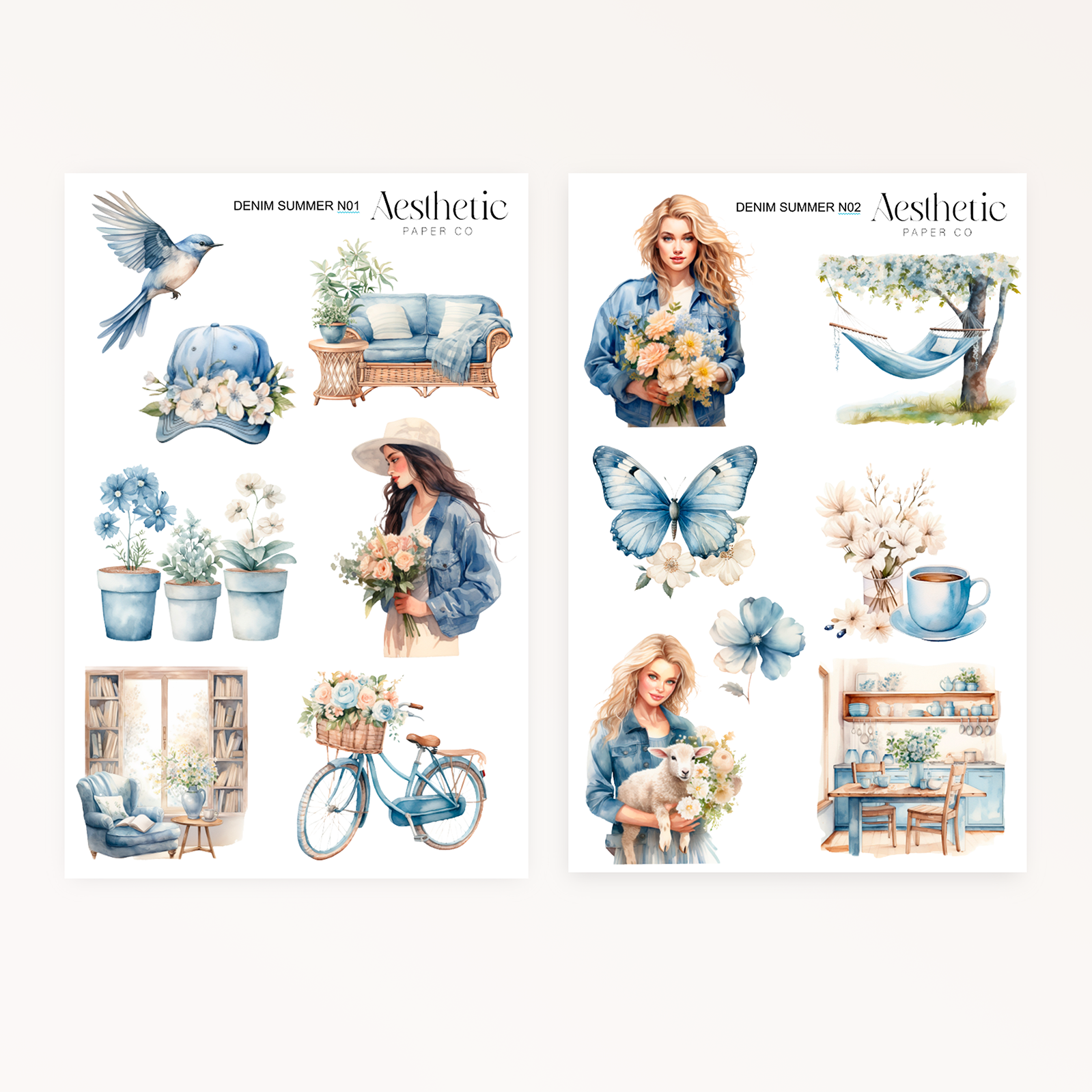 Denim Summer STICKERS