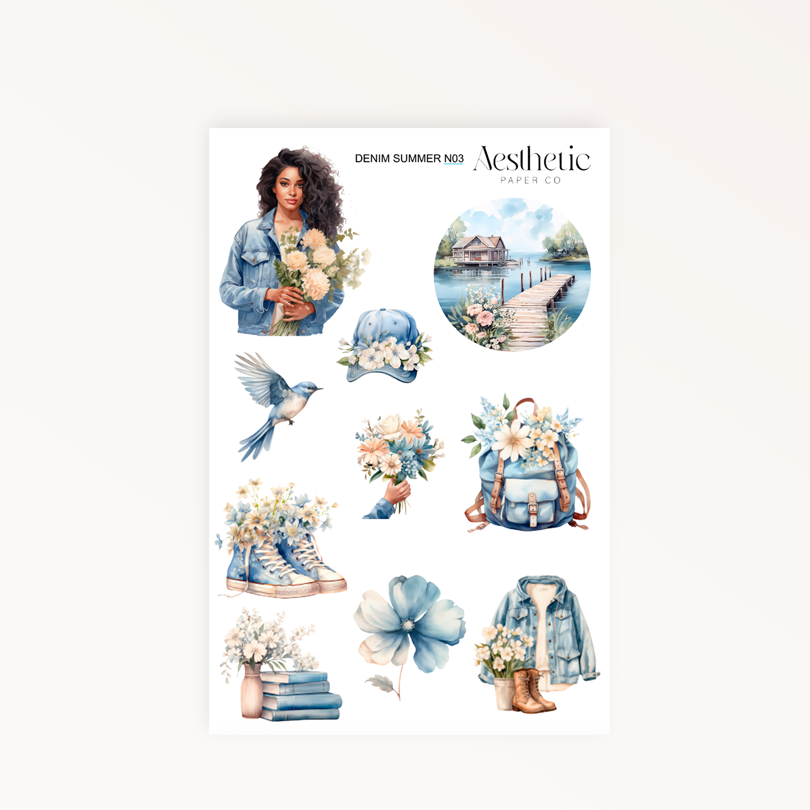 Denim Summer STICKERS