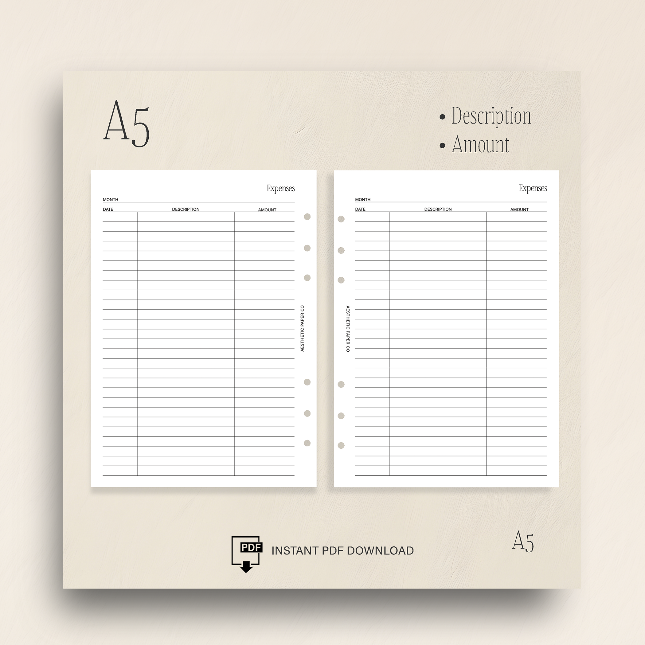 UN015 - Expenses Inserts | PDF