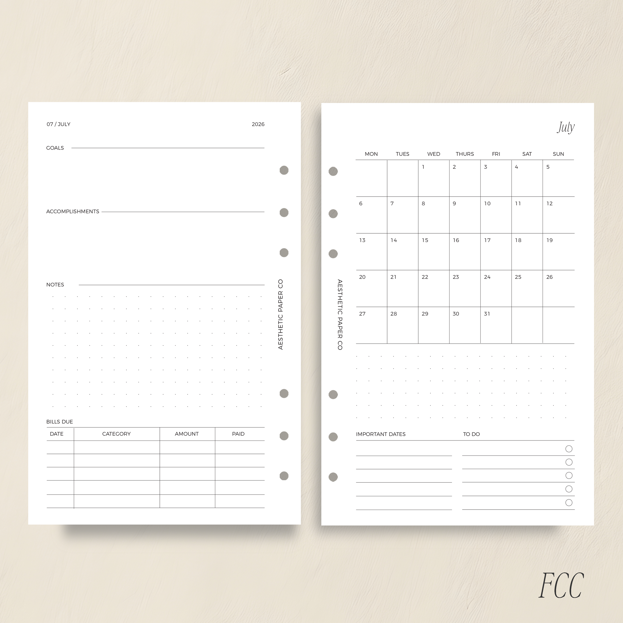 2026/27 MONTH ON ONE PAGE | MO1P
