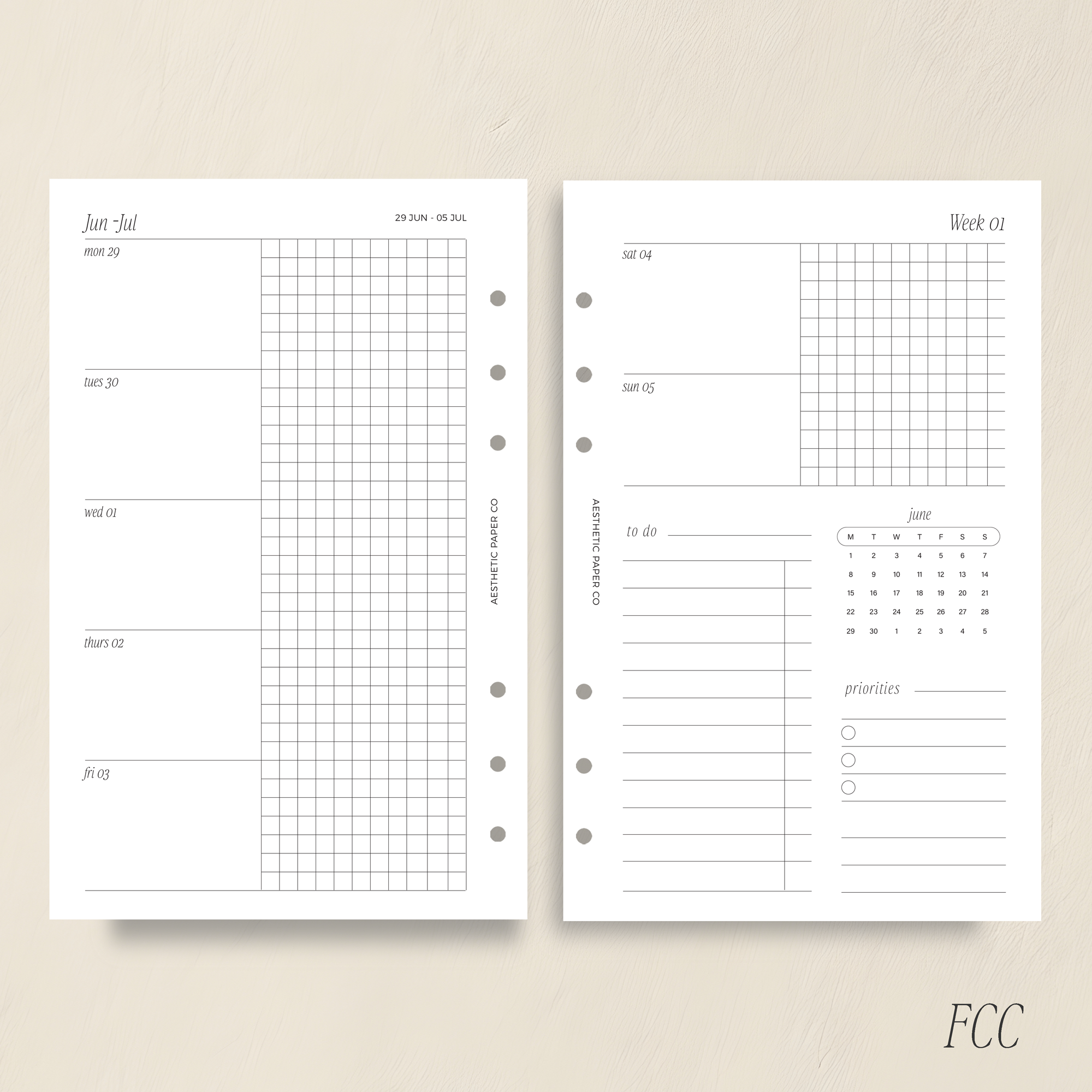 2026/27 WEEK ON TWO PAGE | WO2P GRAPH