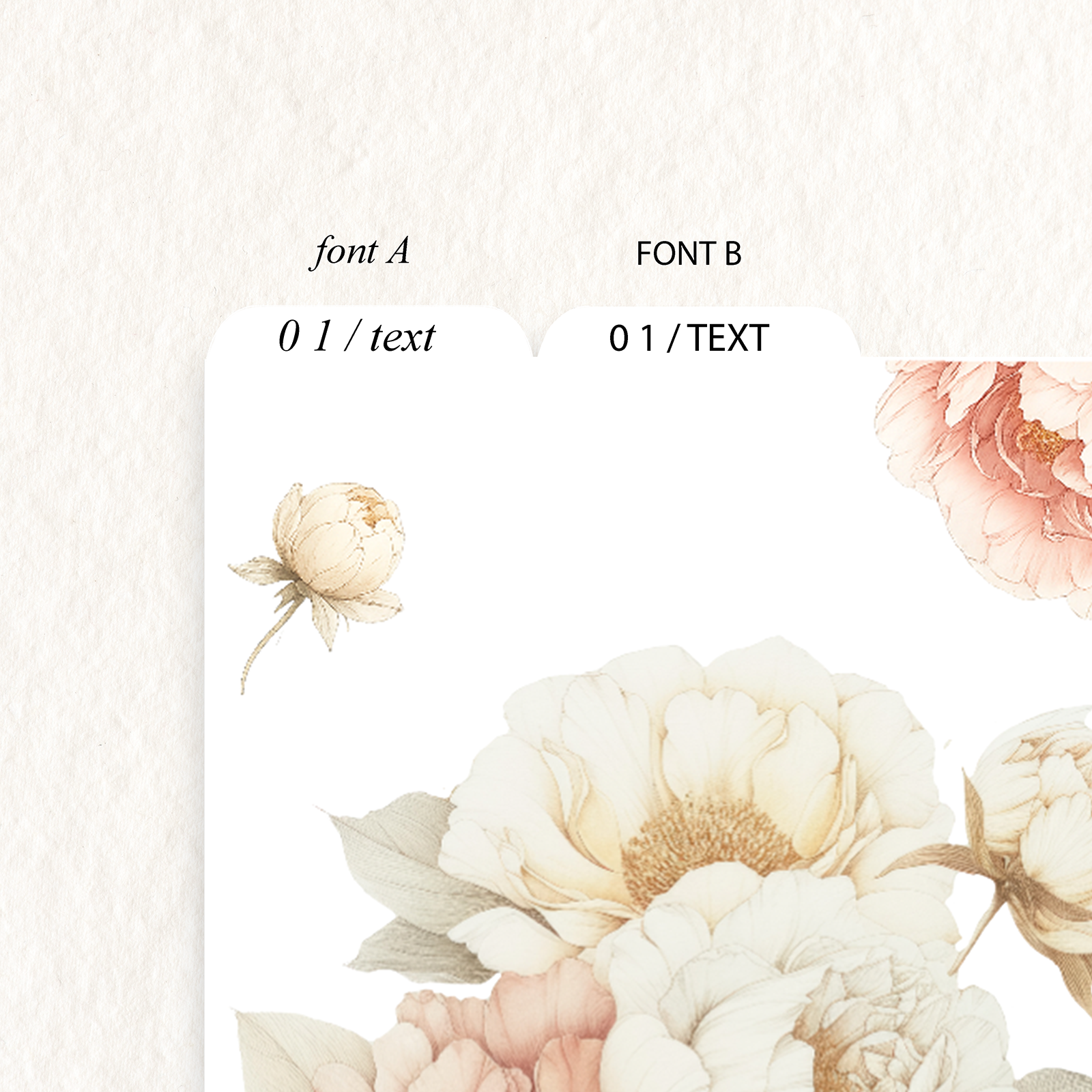 Peonie Dividers | Vellum