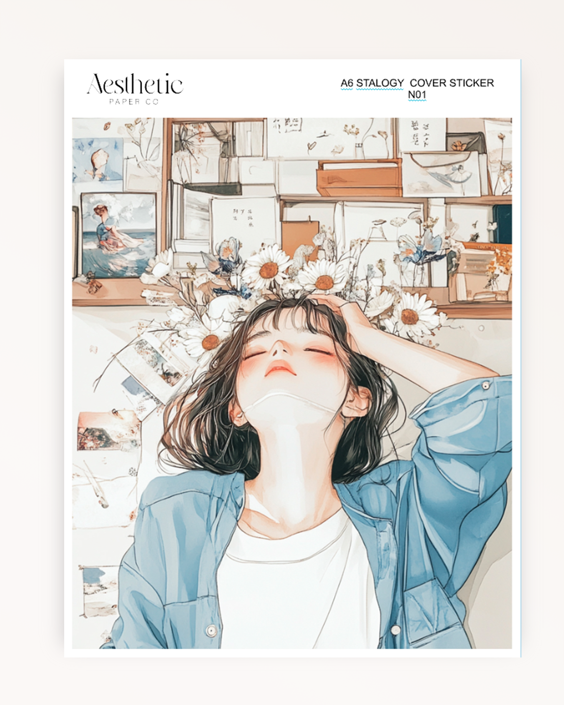 A6 Stalogy Sticker Cover | Floral Dreaming