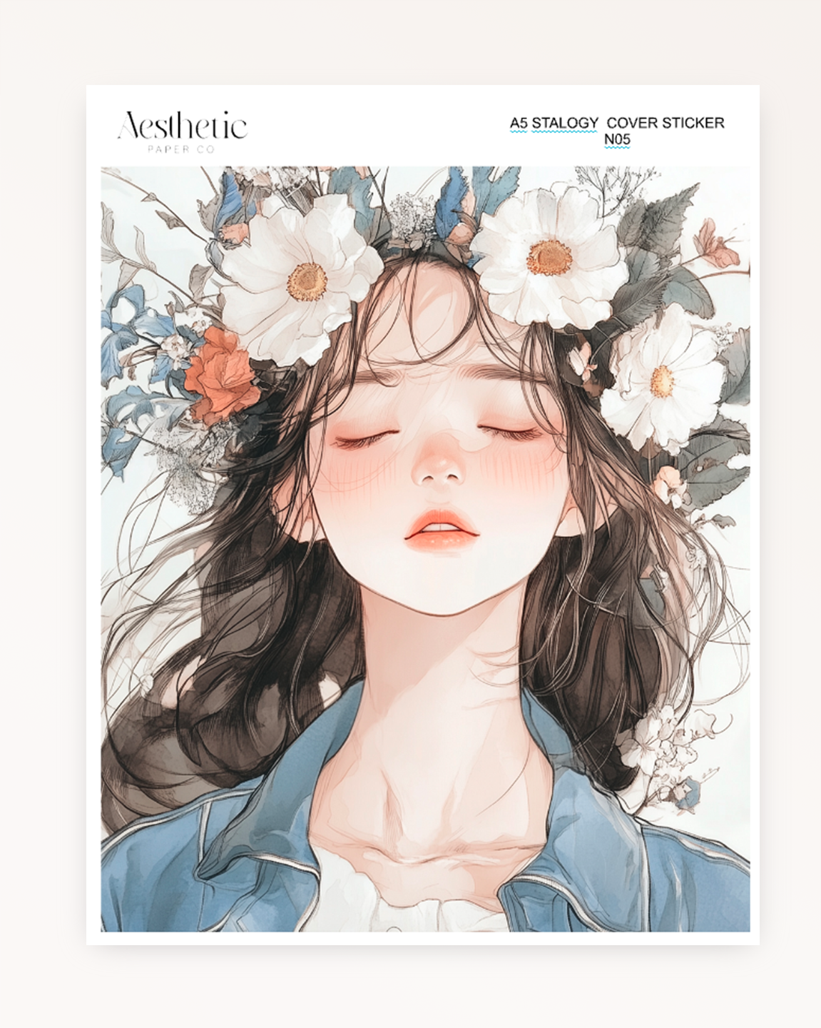 A5 Stalogy Sticker Cover | Floral Dreaming