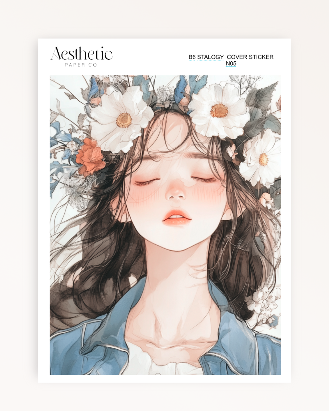 B6 Stalogy Sticker Cover | Floral Dreaming