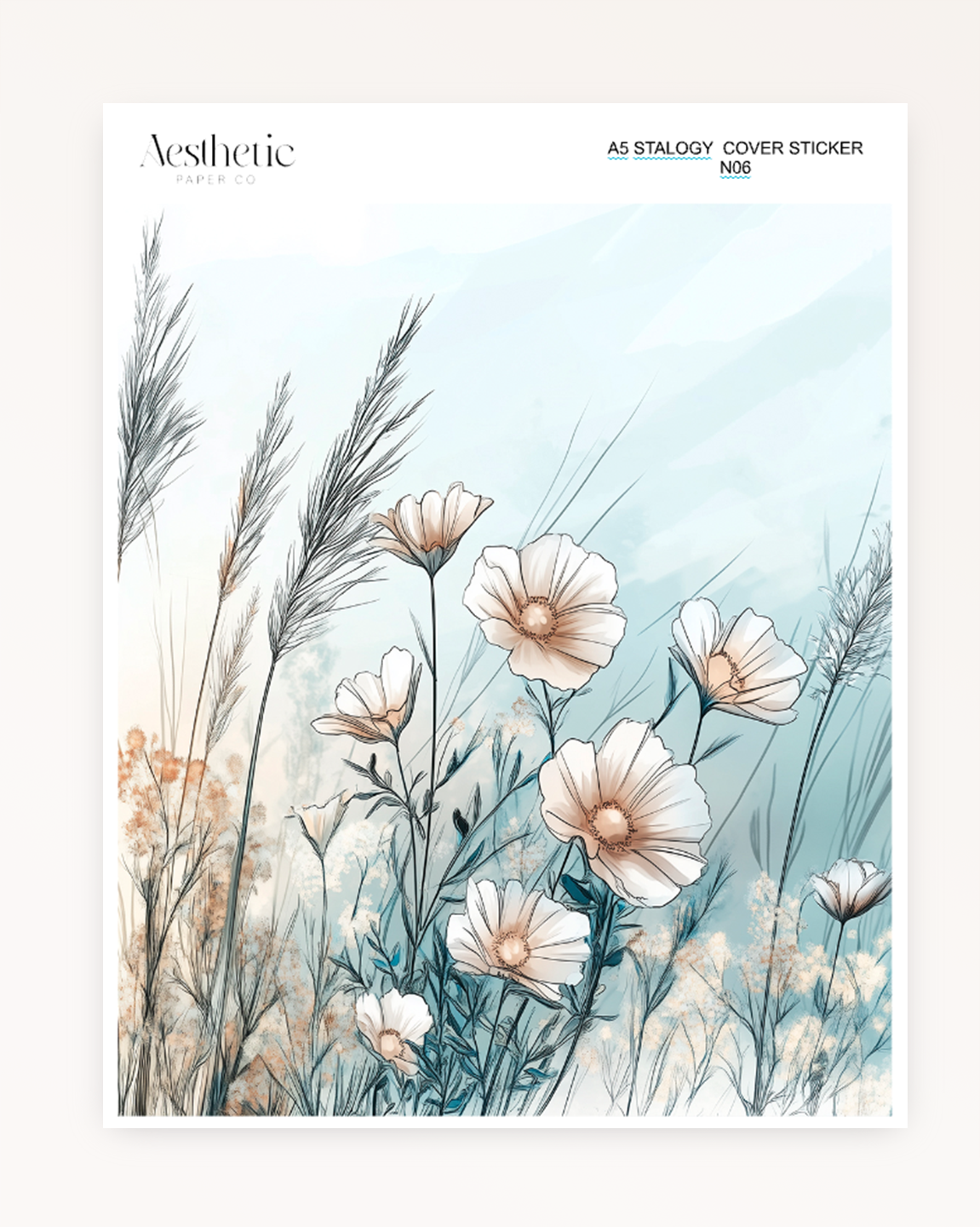 A5 Stalogy Sticker Cover | Floral Dreaming