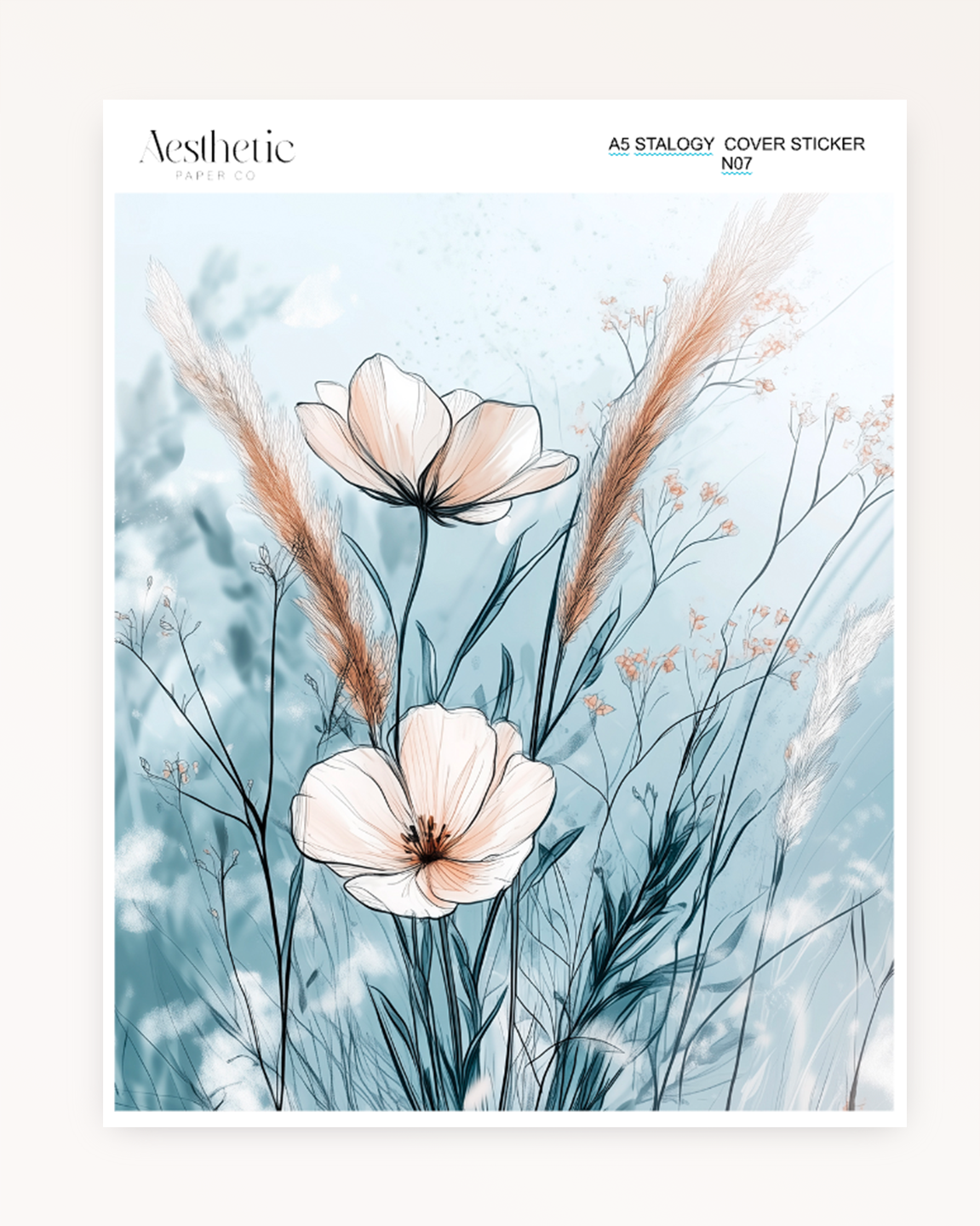 A5 Stalogy Sticker Cover | Floral Dreaming