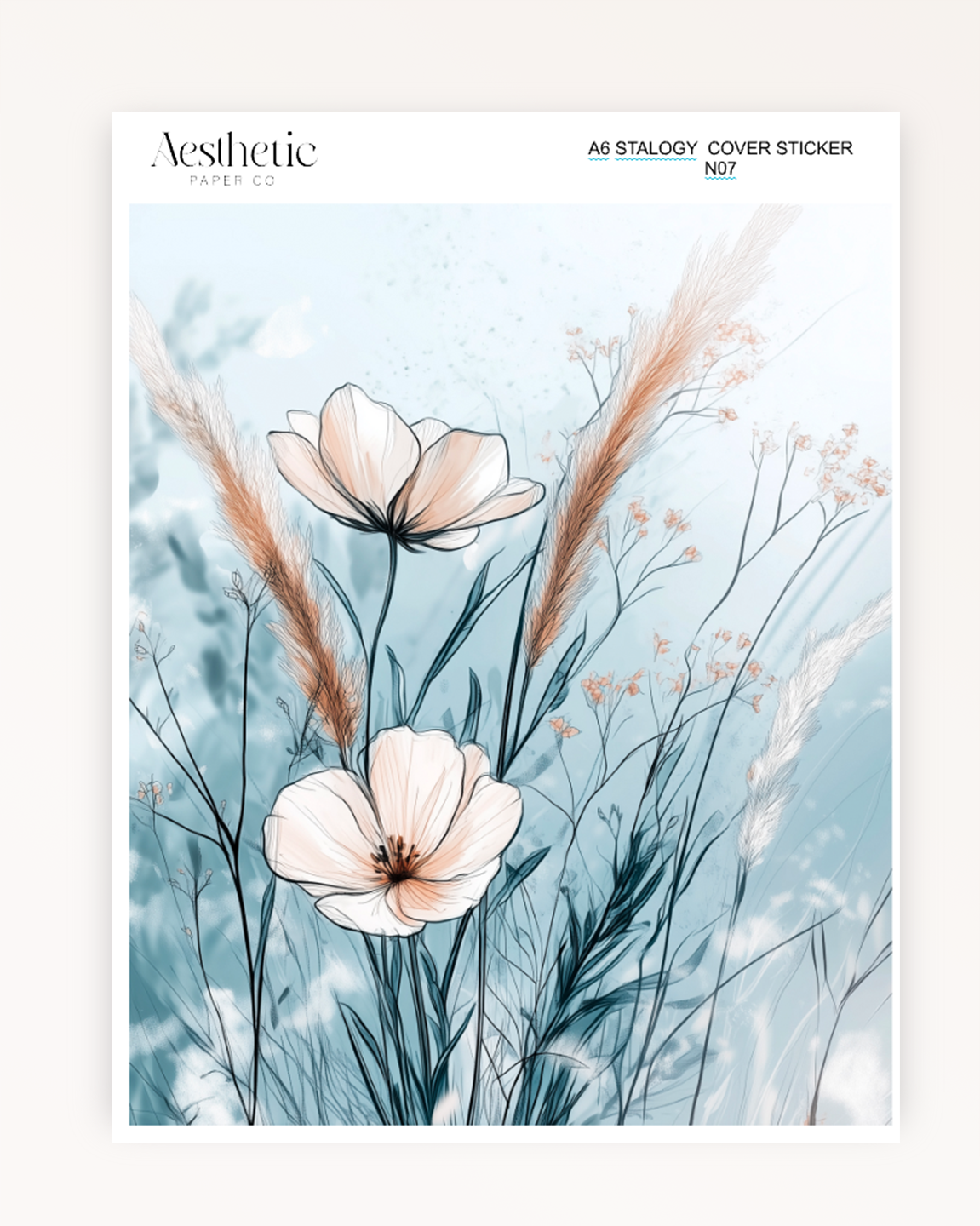 A6 Stalogy Sticker Cover | Floral Dreaming