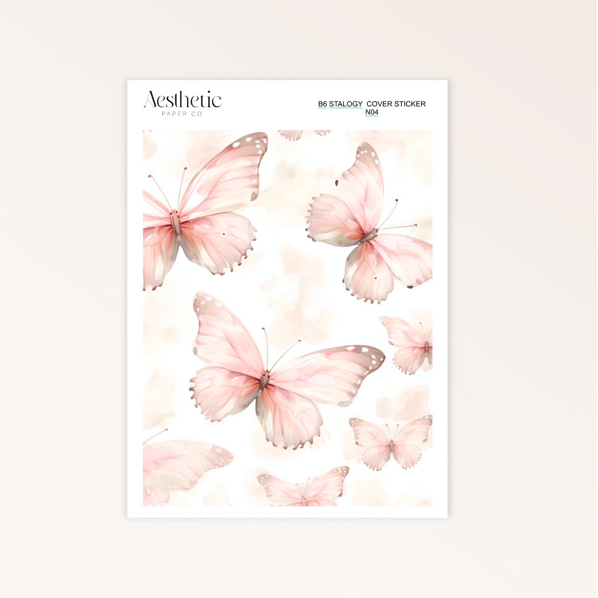 B6 Stalogy Sticker Cover | GENTLE SPRING