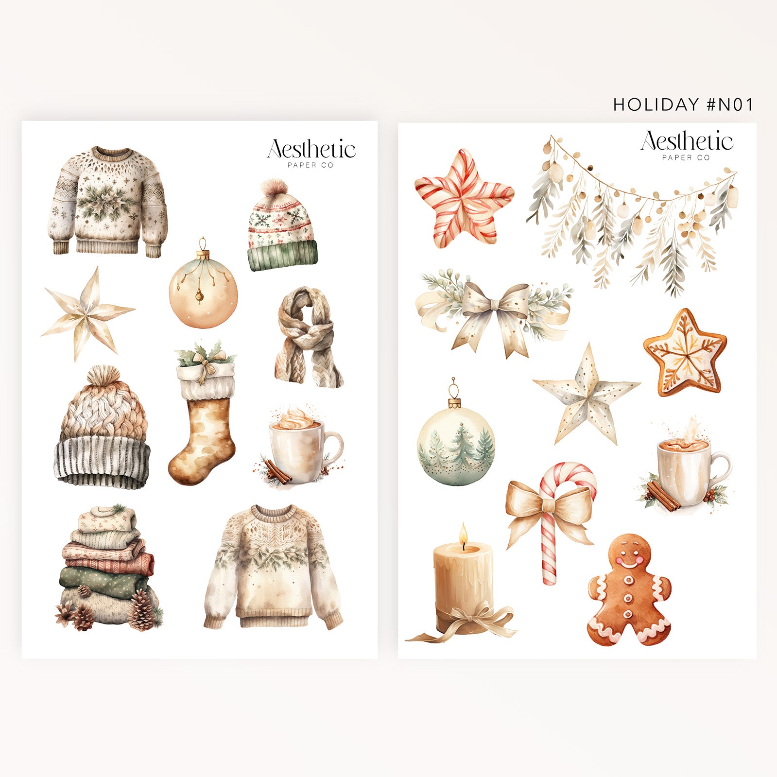 HOLIDAY COLLECTION STICKERS