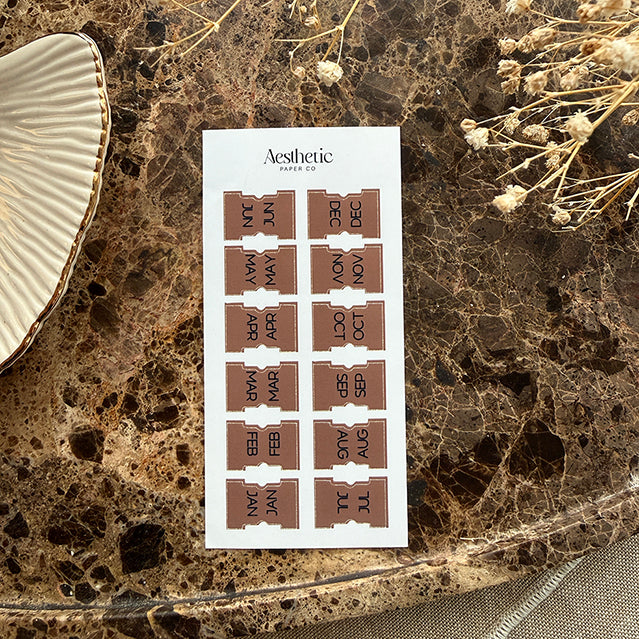 TAB STICKERS | CHOCOLATE