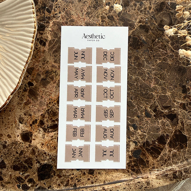 TAB STICKERS | MILK CHOCOLATE