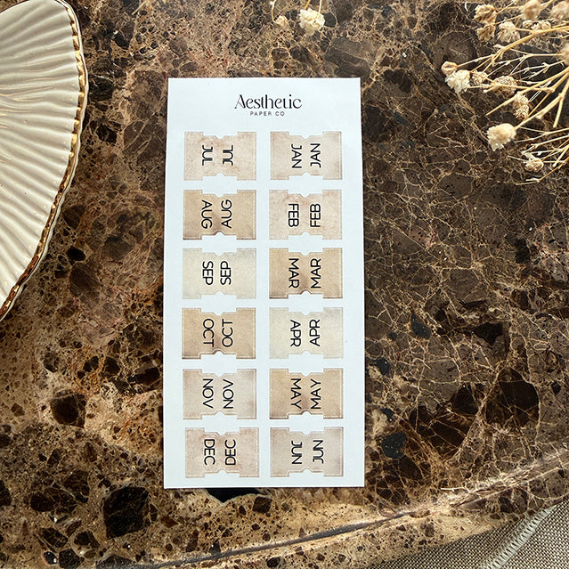 TAB STICKERS | BEIGE