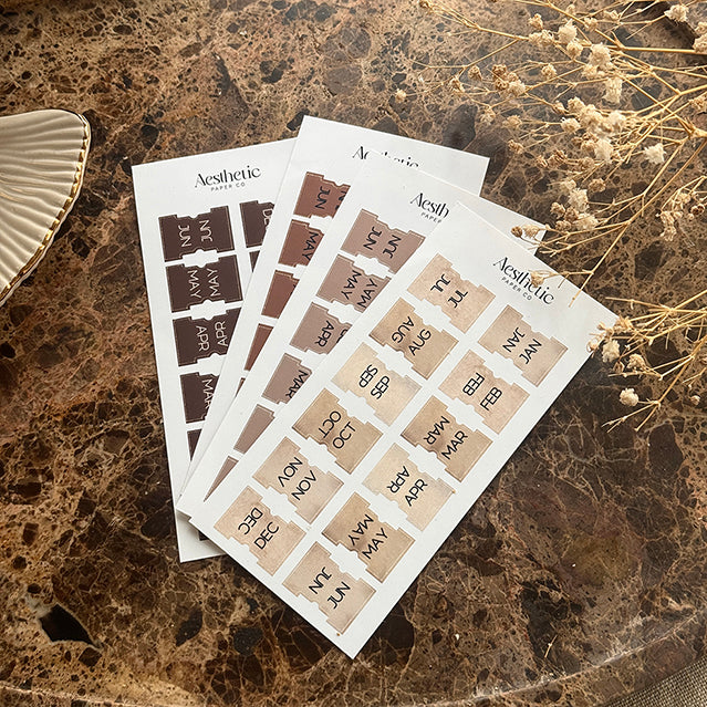 TAB STICKERS | BEIGE