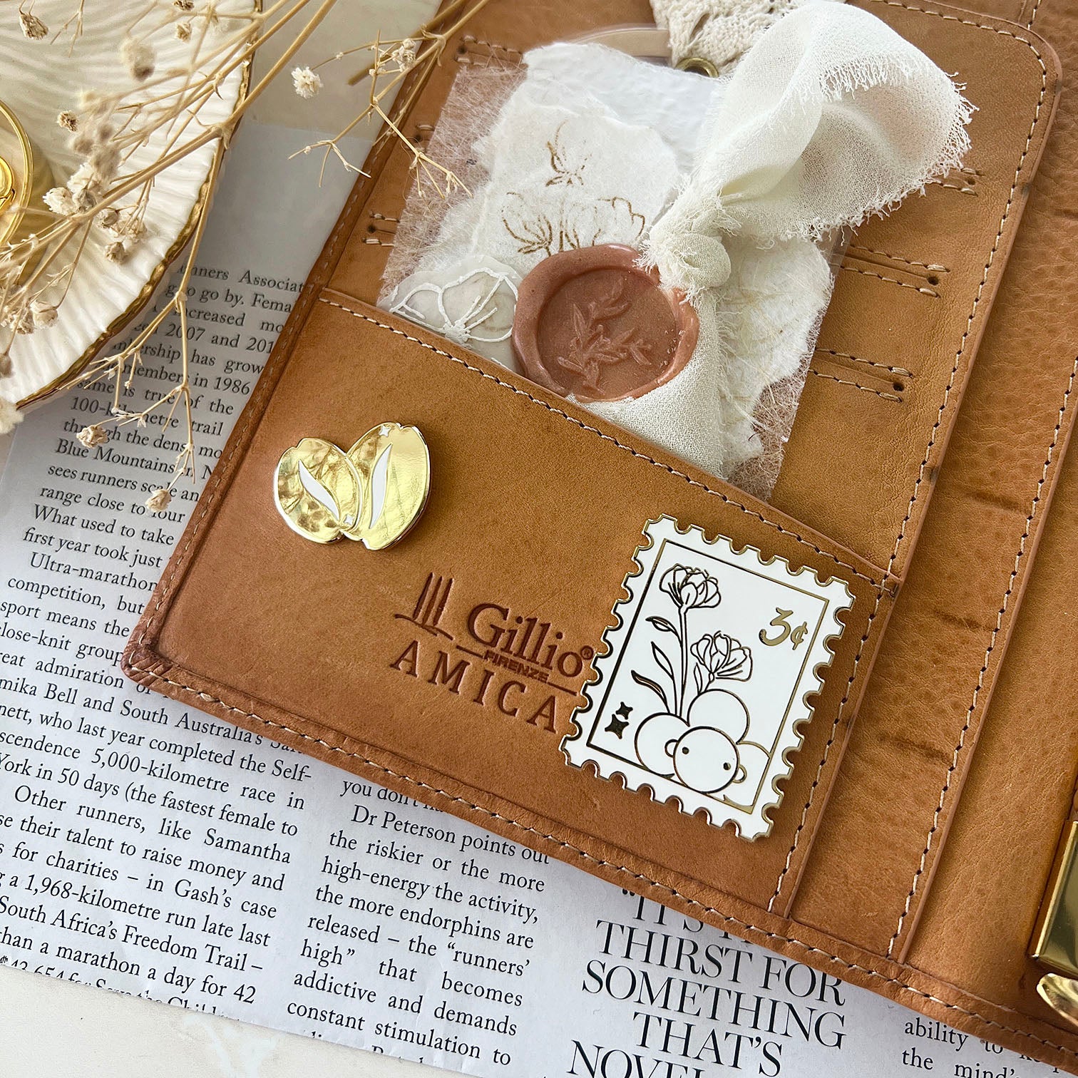 Post Stamp from Vee Magnetic Pin