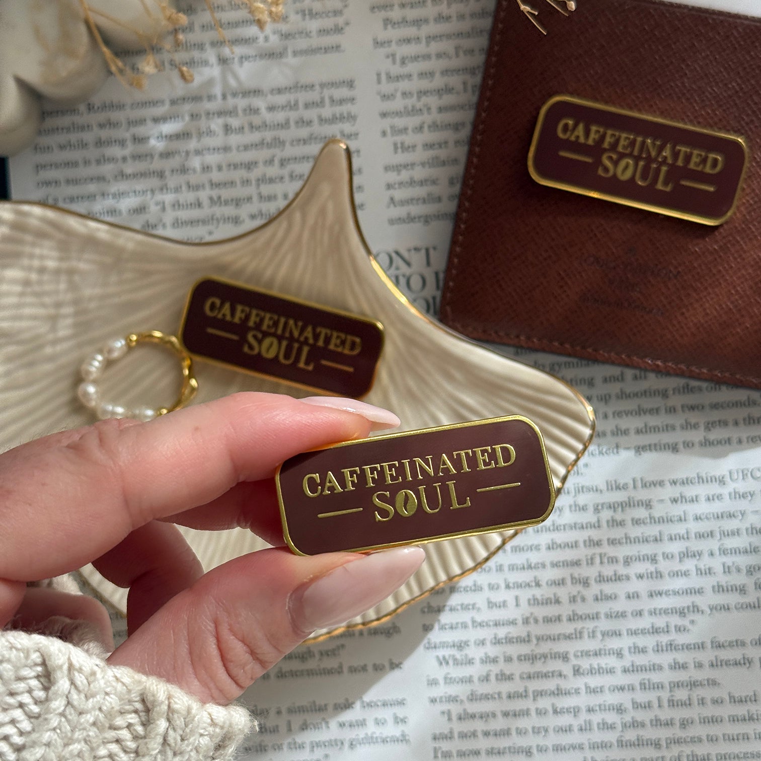 Caffeinated Soul Magnetic Pin