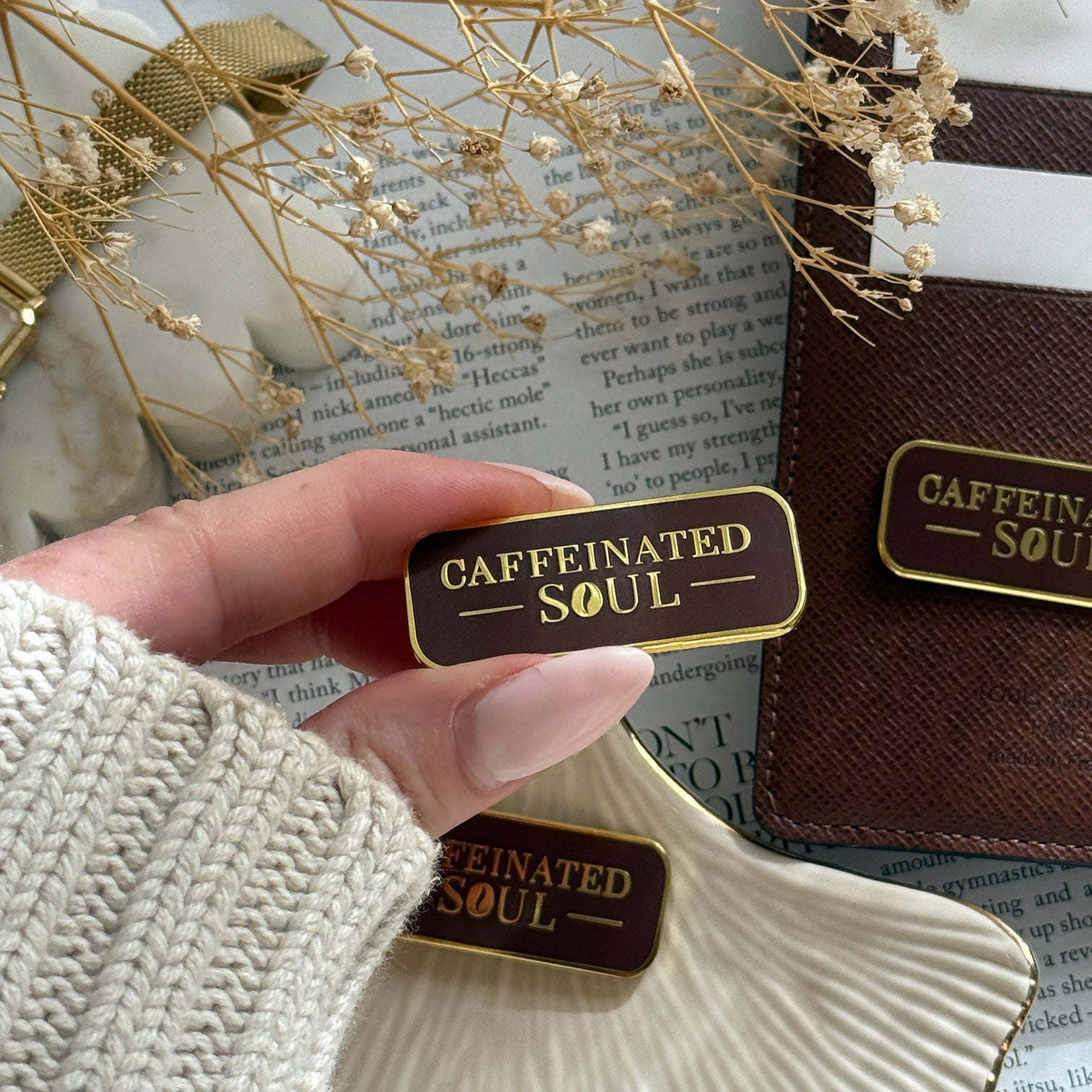 Caffeinated Soul Magnetic Pin