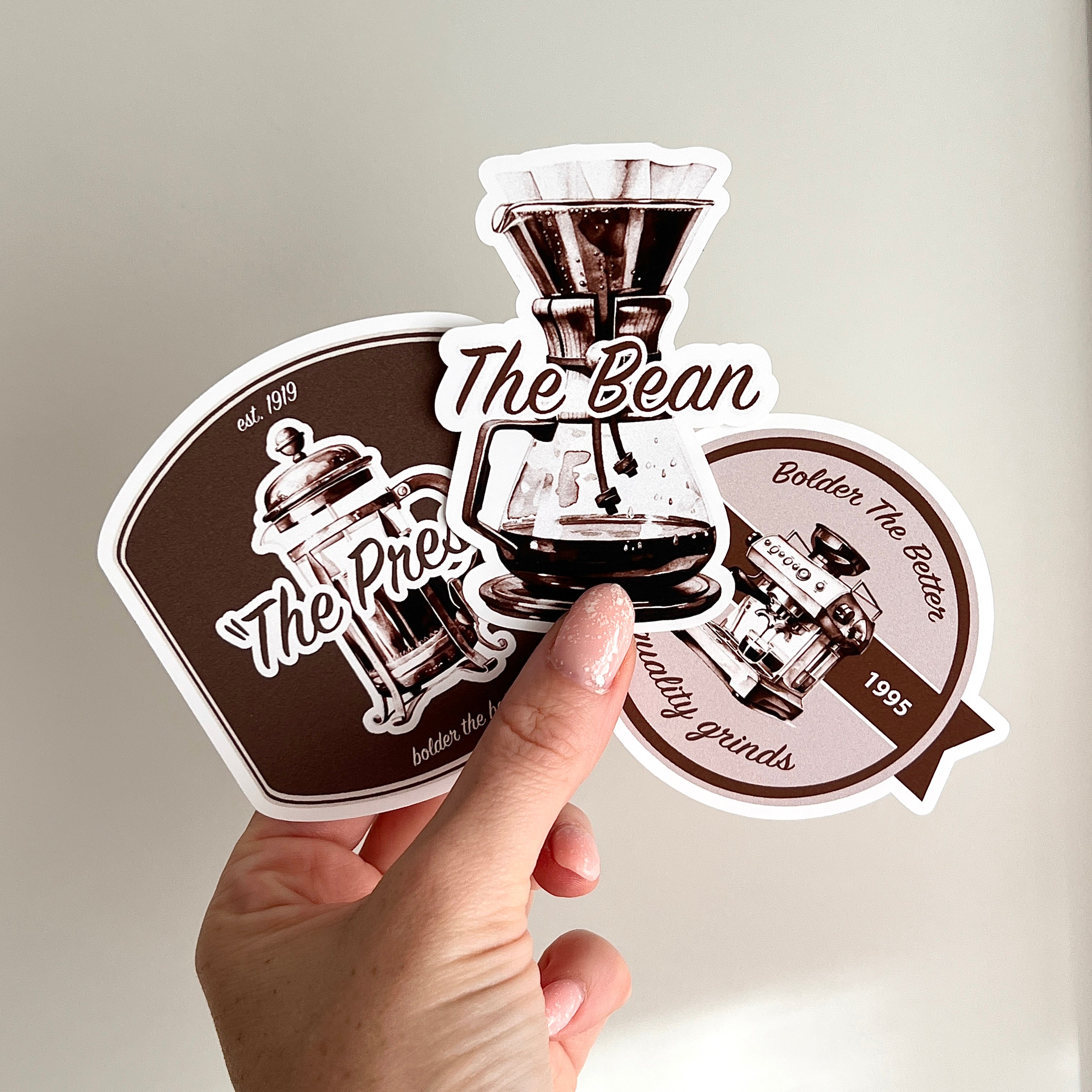 Die Cut Stickers Vintage Coffee