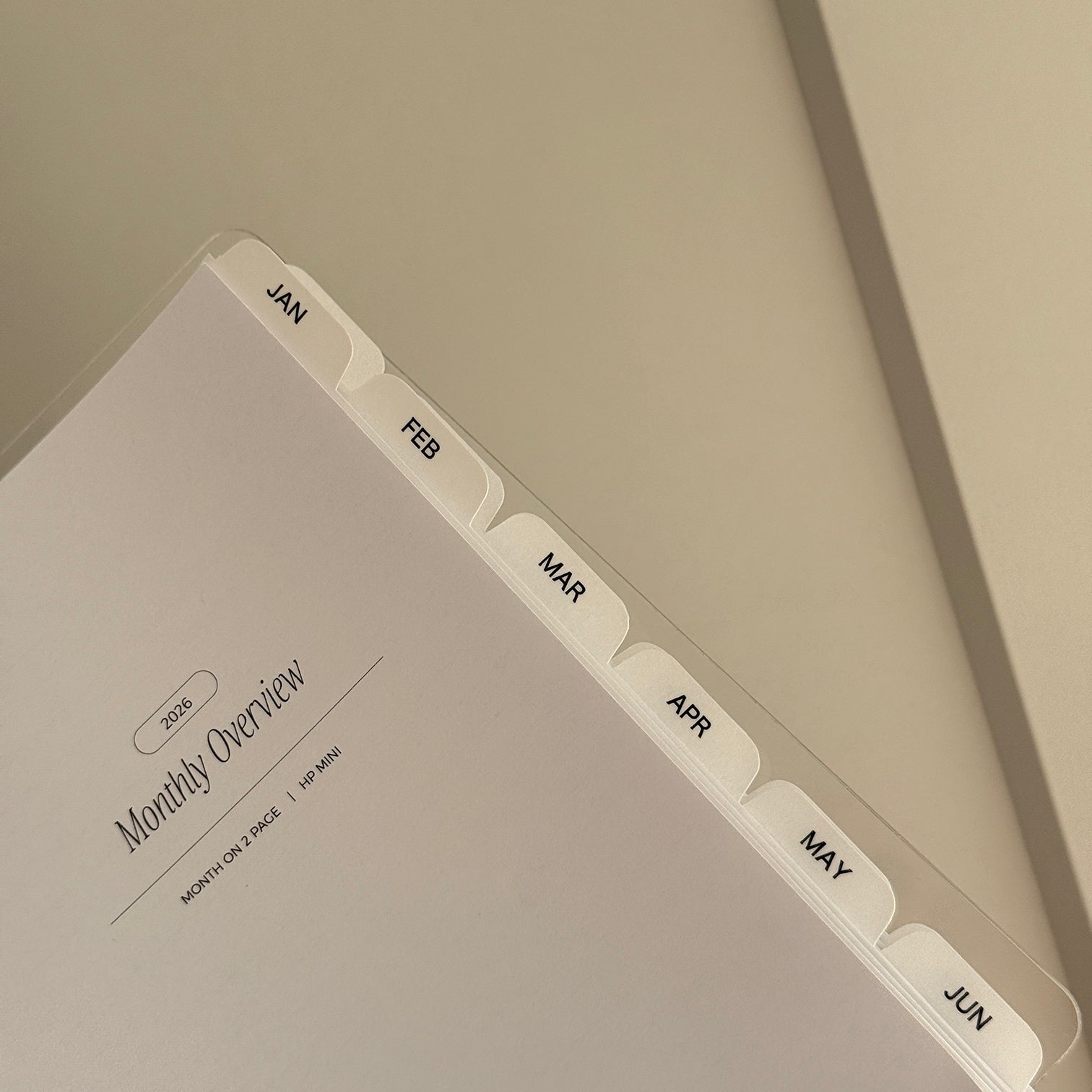 Monthly Dividers | Vellum