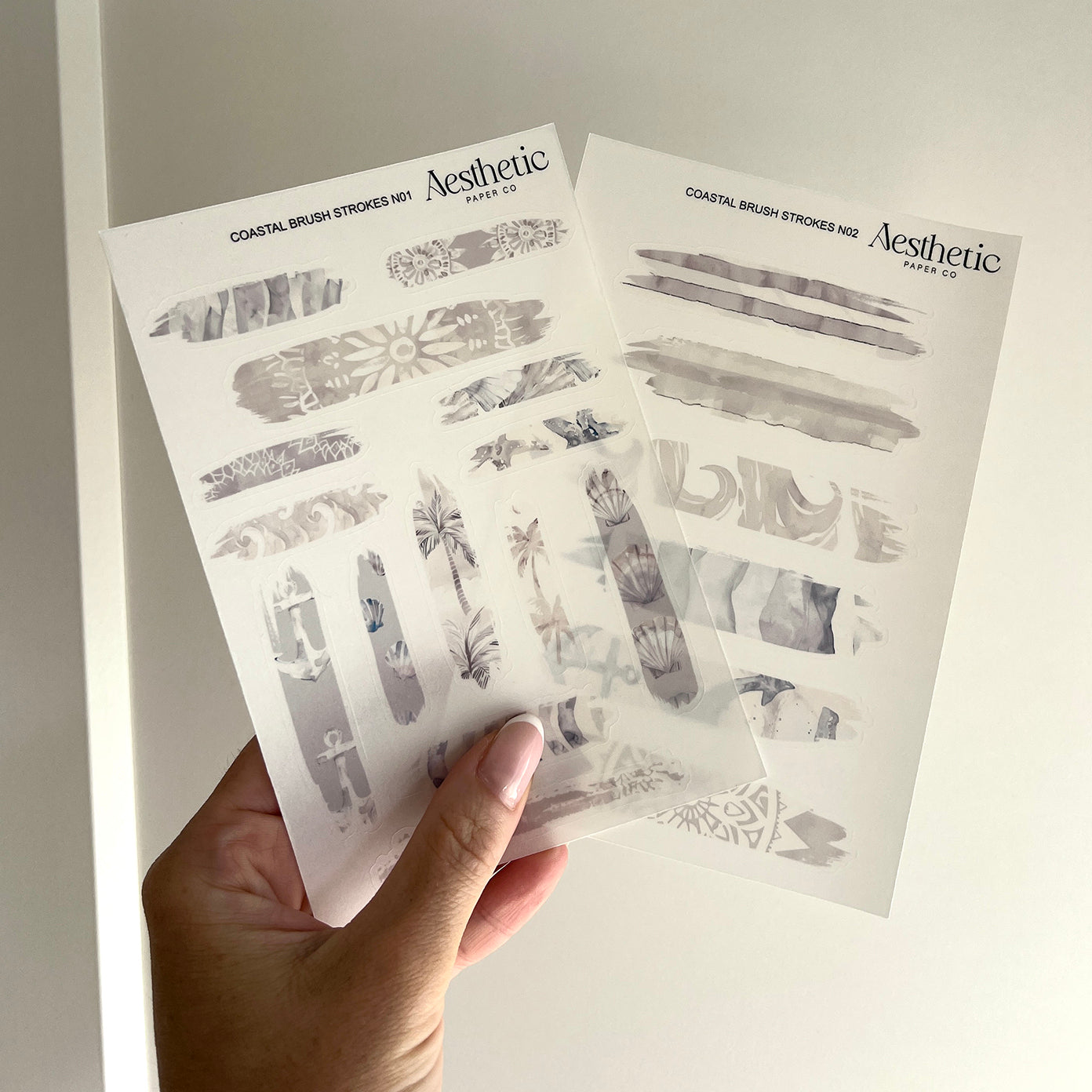 COASTAL BRUSH STROKES | STICKERS
