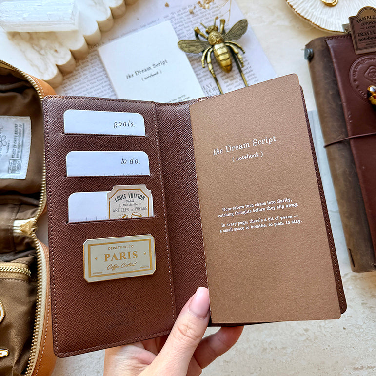 The Dream Script Notebook - 2pack Chestnut