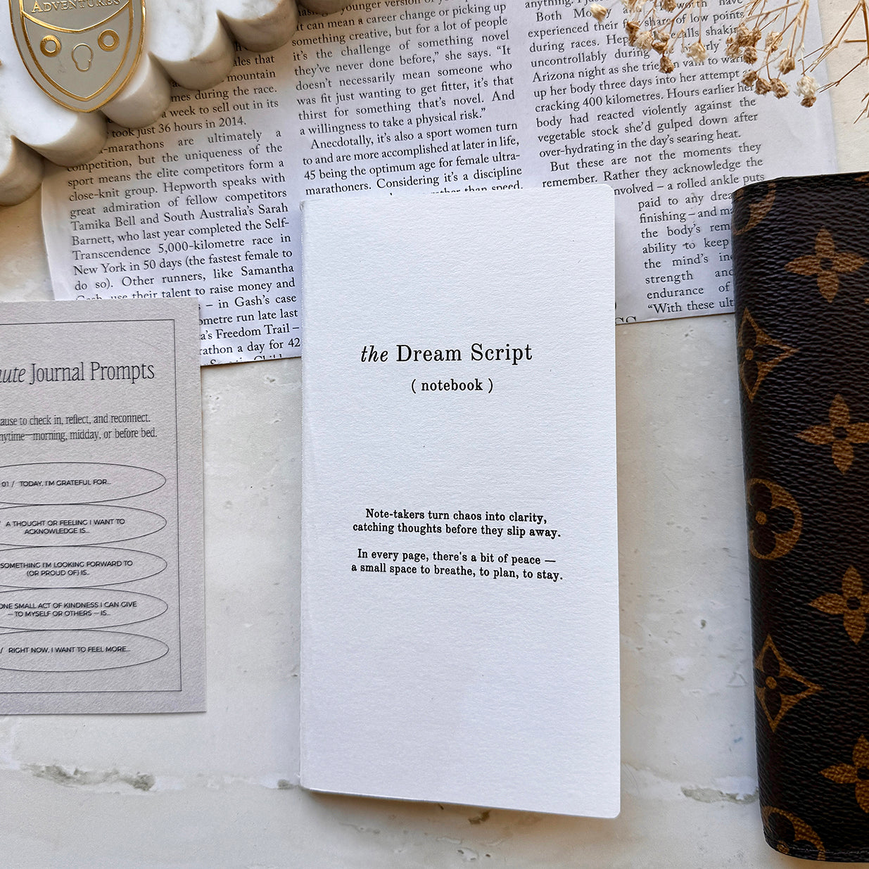 The Dream Script Notebook - 2pack Winter White