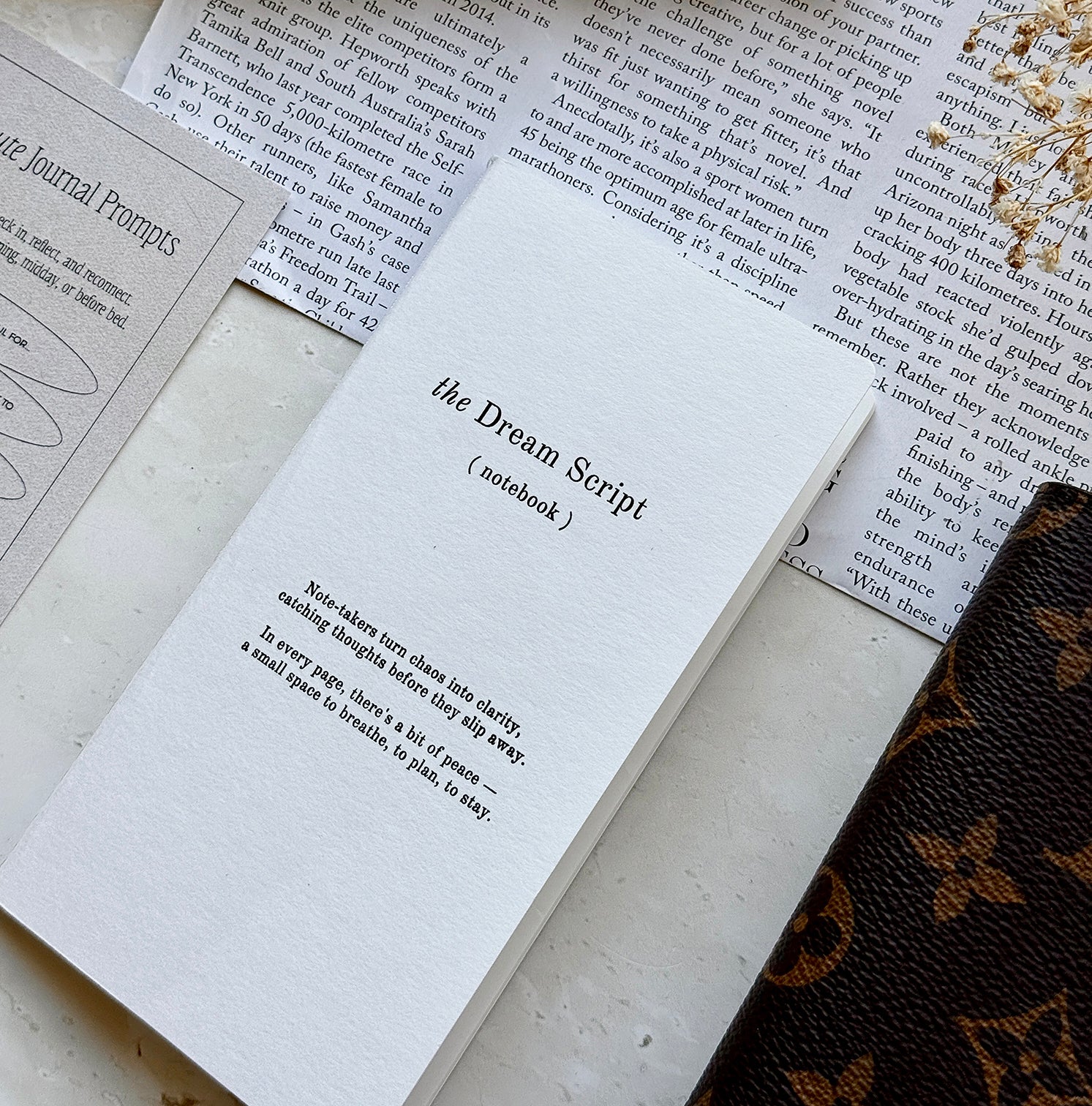 The Dream Script Notebook - 2pack Winter White