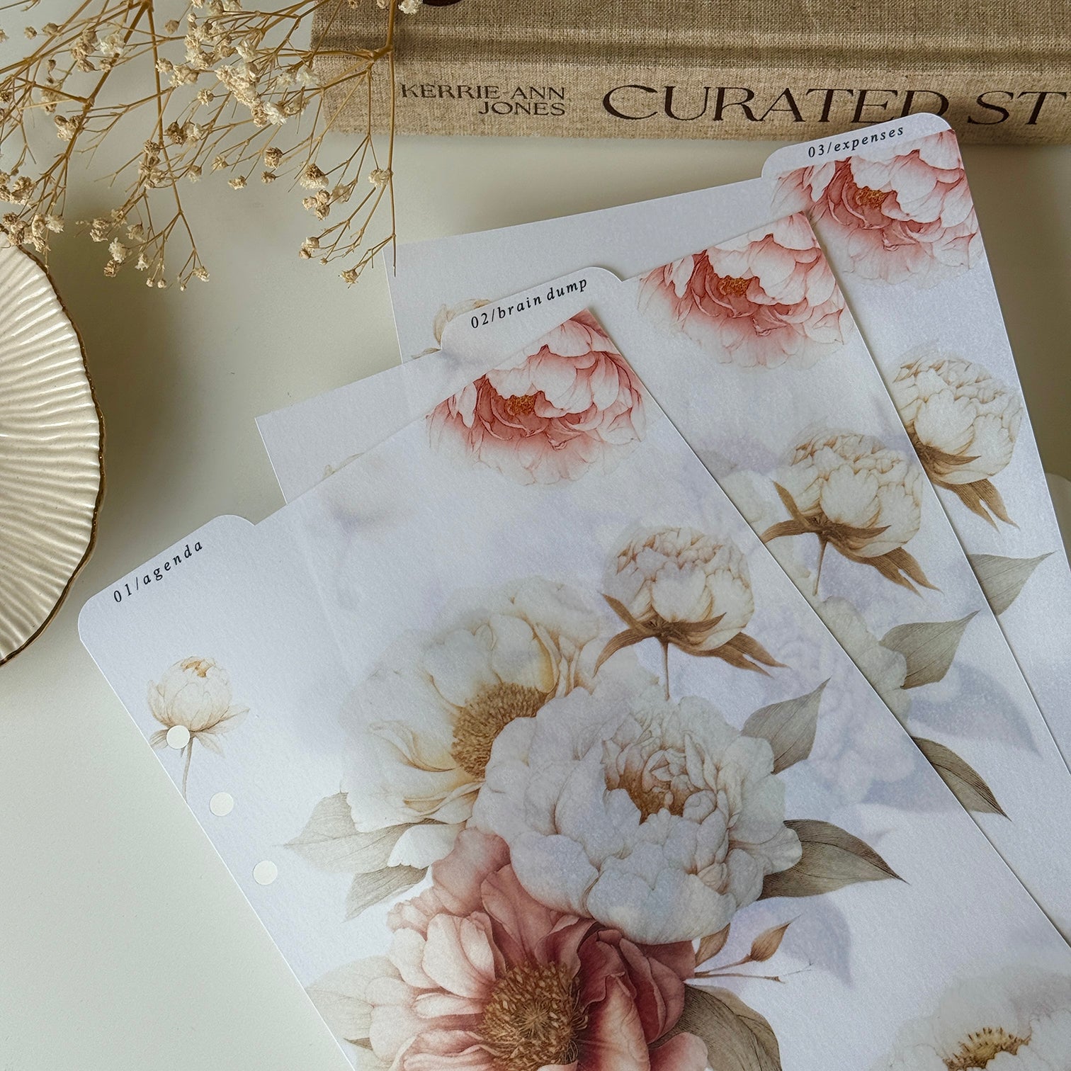 Peonie Dividers | Vellum